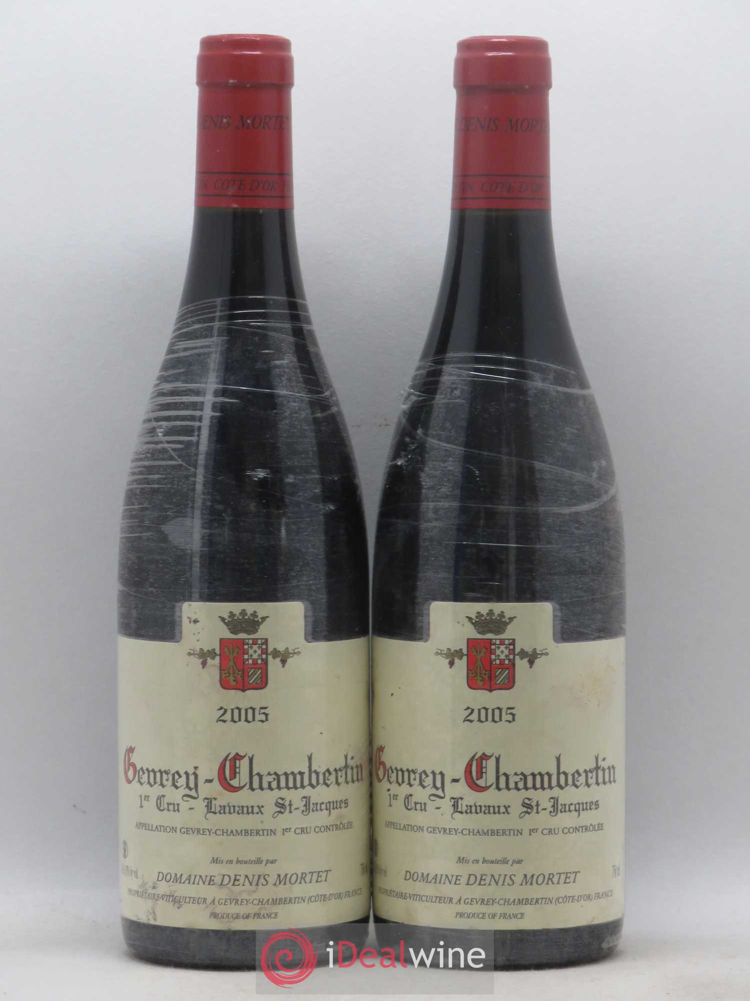 Gevrey-Chambertin 1er Cru Lavaux Saint Jacques Denis Mortet (Domaine) 2005 - Lot de 2 bouteilles - 0