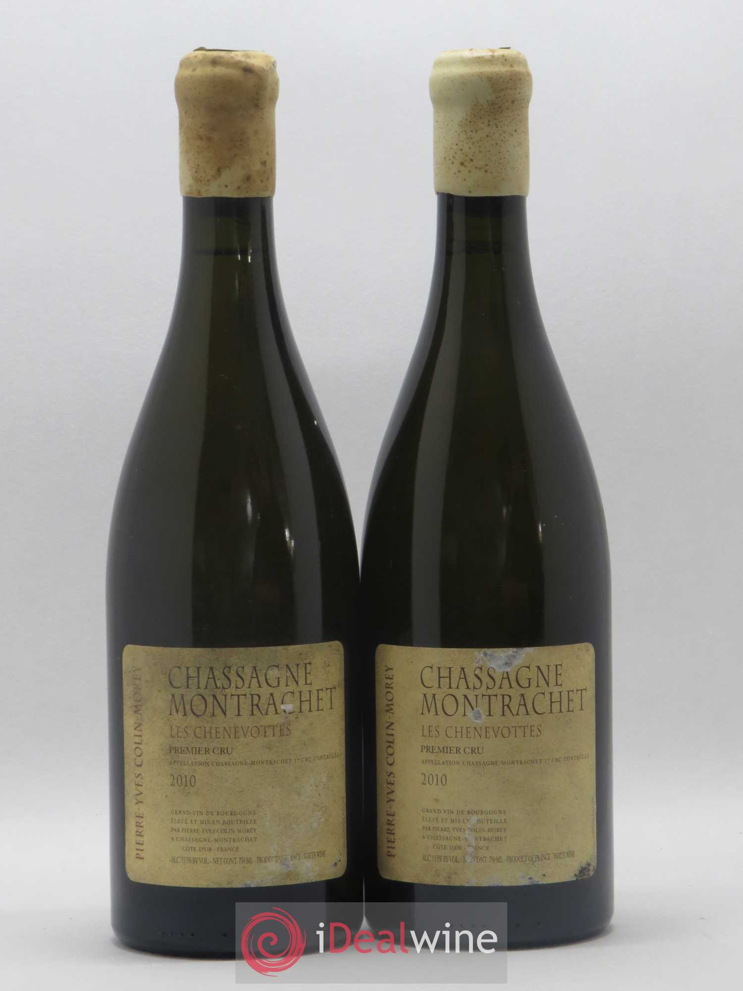 Chassagne-Montrachet 1er Cru Les Chenevottes Pierre-Yves Colin Morey 2010 - Lot de 2 bouteilles - 0