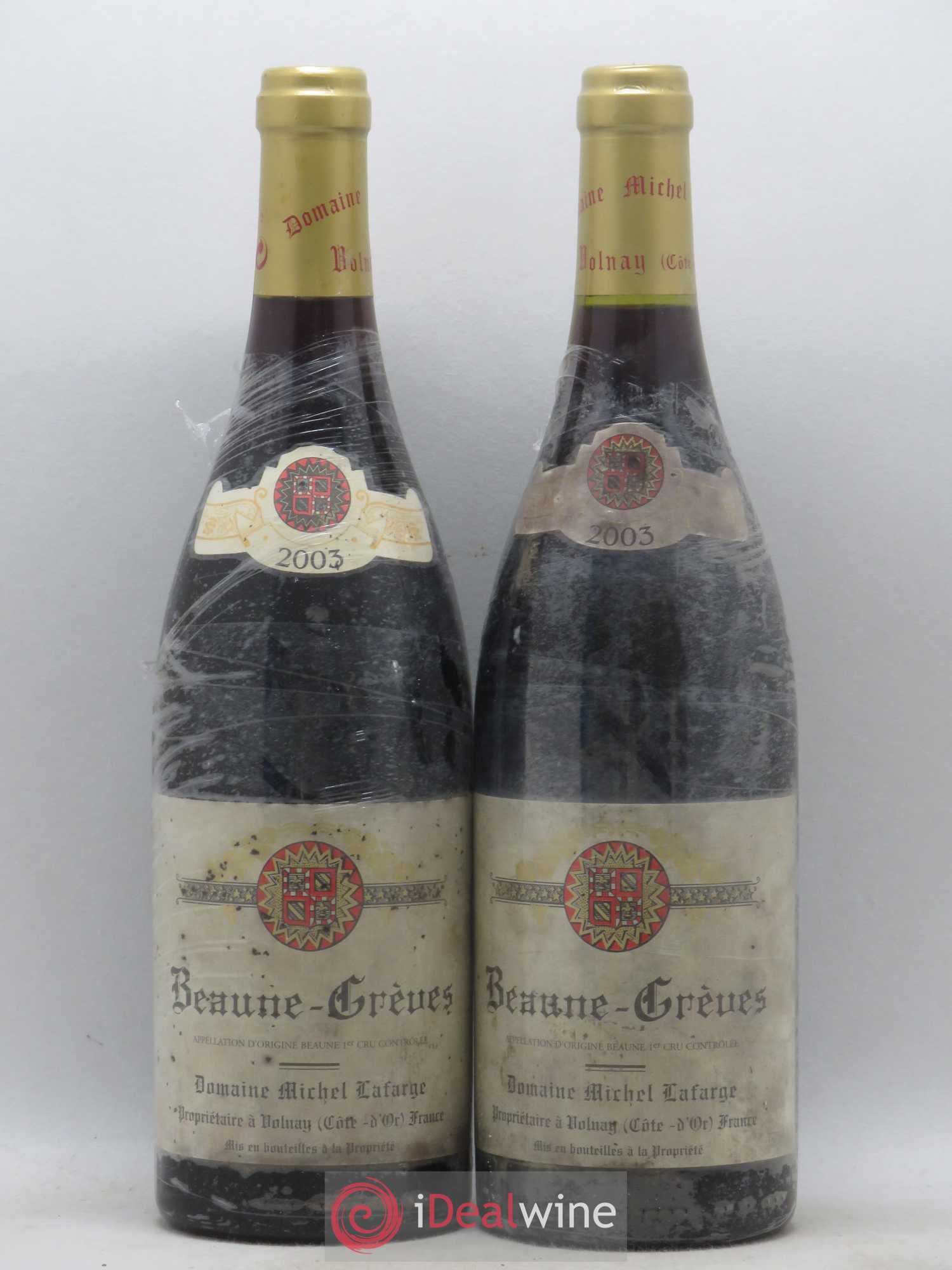 Beaune 1er Cru Grèves Lafarge (Domaine) 2003 - Lot de 2 bouteilles - 0