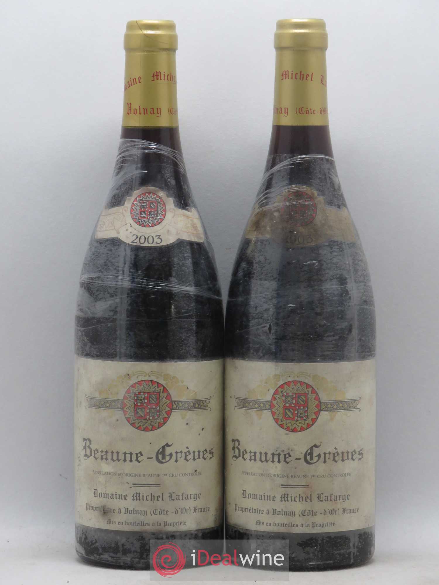 Beaune 1er Cru Grèves Lafarge (Domaine) 2003 - Lot de 2 bouteilles - 0