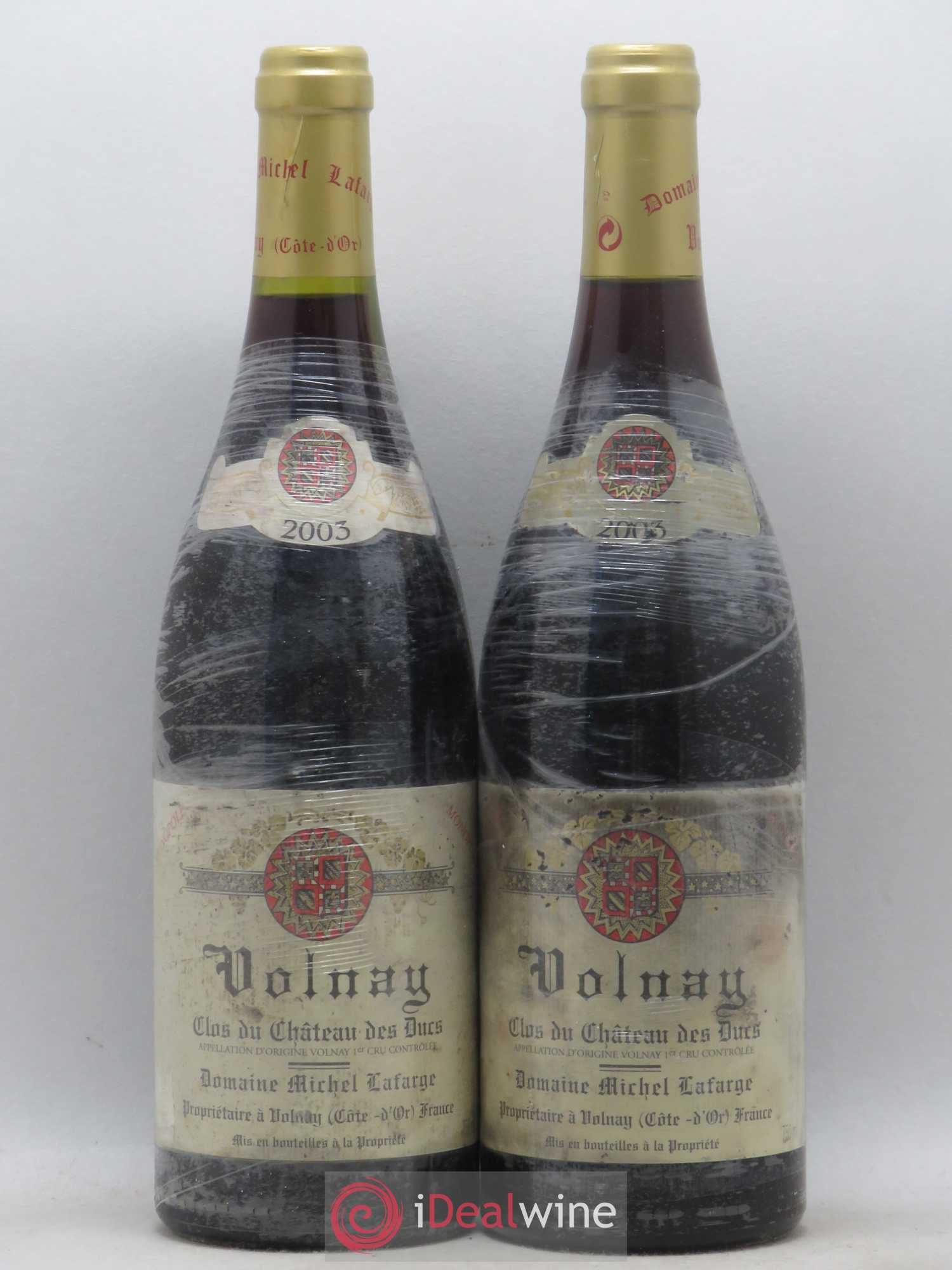 Volnay 1er Cru Clos du Château des Ducs Lafarge (Domaine) 2003 - Lot de 2 bouteilles - 0