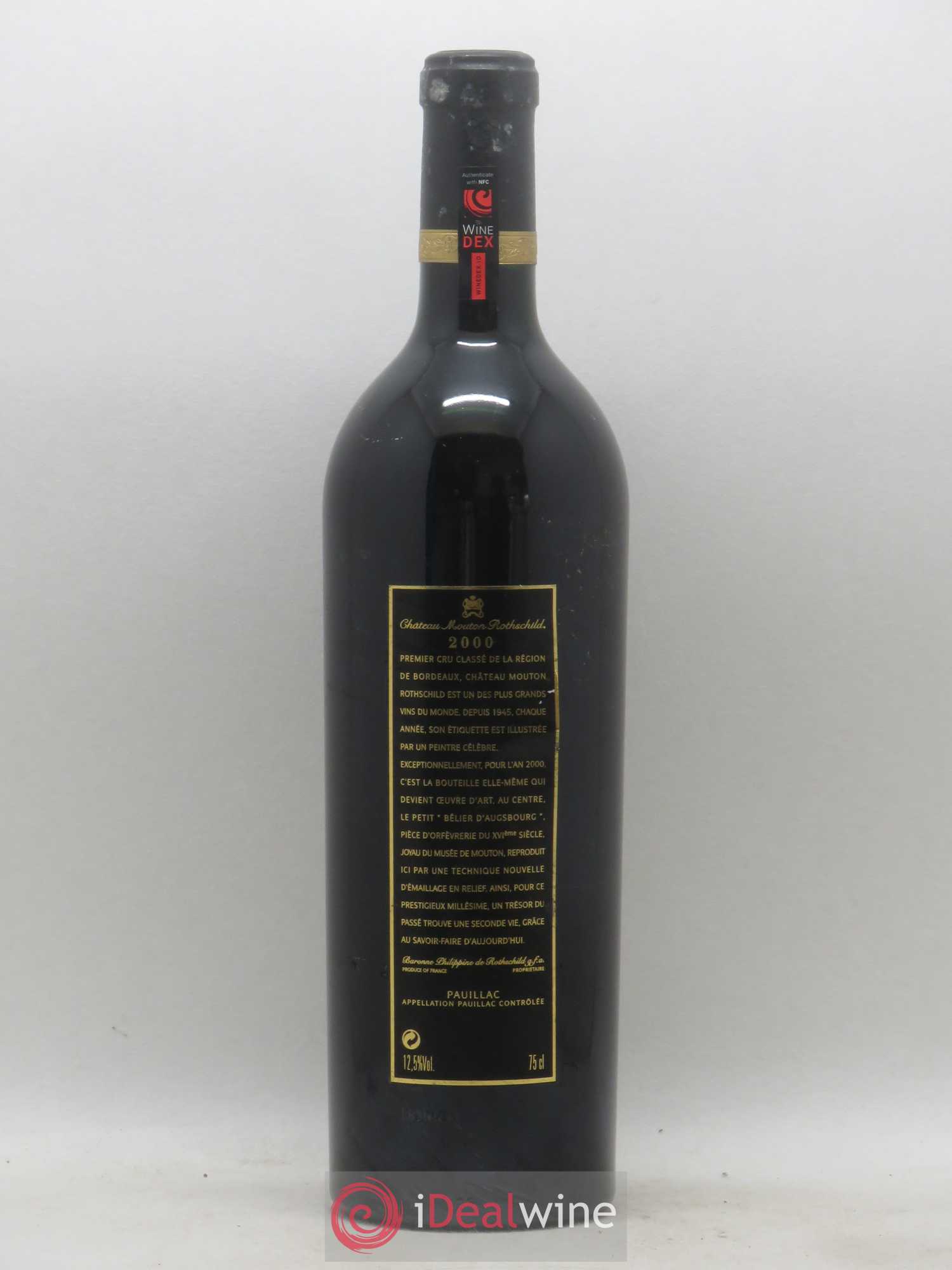 Château Mouton Rothschild 1er Grand Cru Classé 2000 - Lot de 1 bouteille - 1