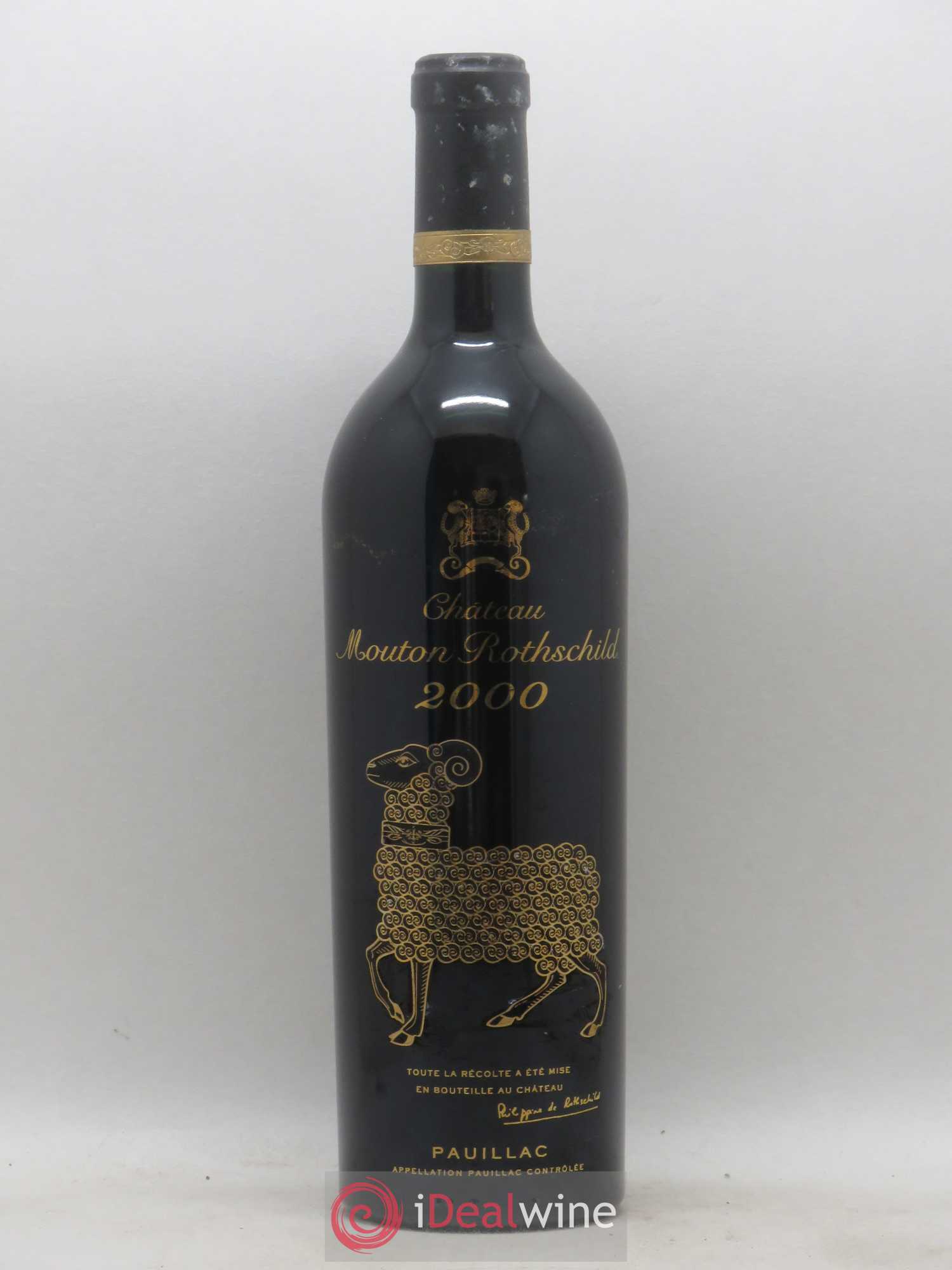 Château Mouton Rothschild 1er Grand Cru Classé 2000 - Lot de 1 bouteille - 0