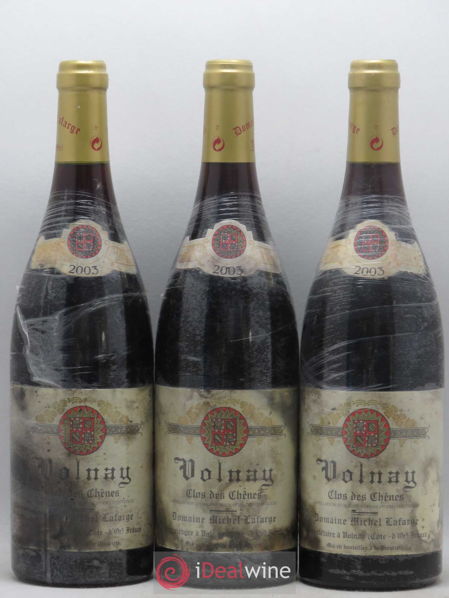 Volnay 1er Cru Clos des Chênes Lafarge (Domaine) 2003 - Lot de 3 bouteilles - 0