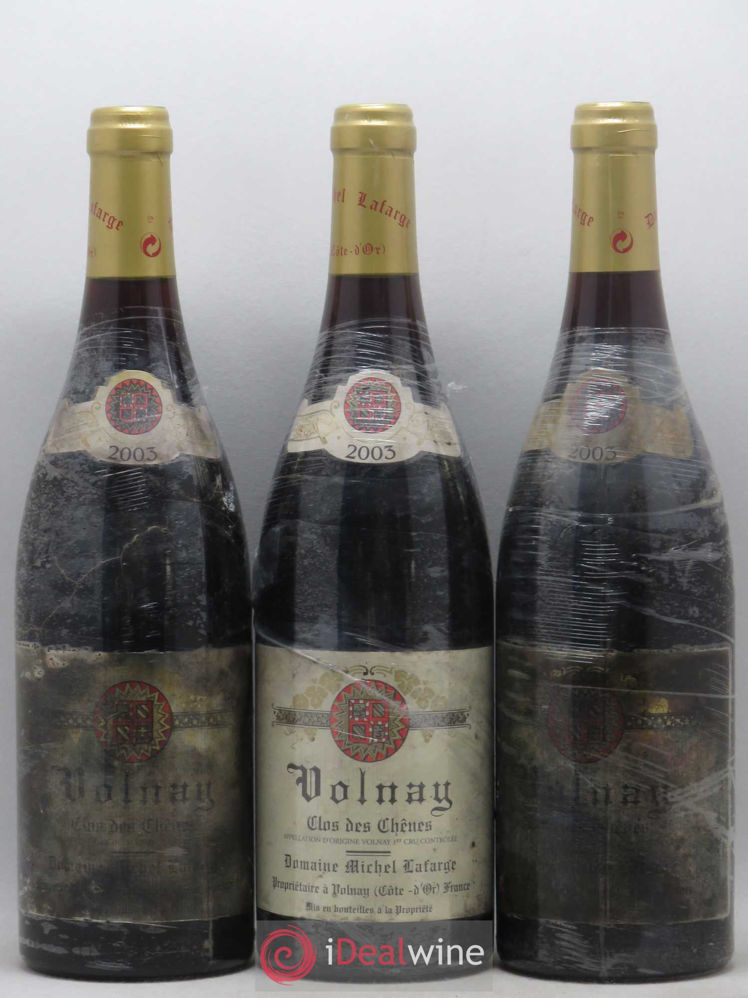 Volnay 1er Cru Clos des Chênes Lafarge (Domaine) 2003 - Lot de 3 bouteilles - 0