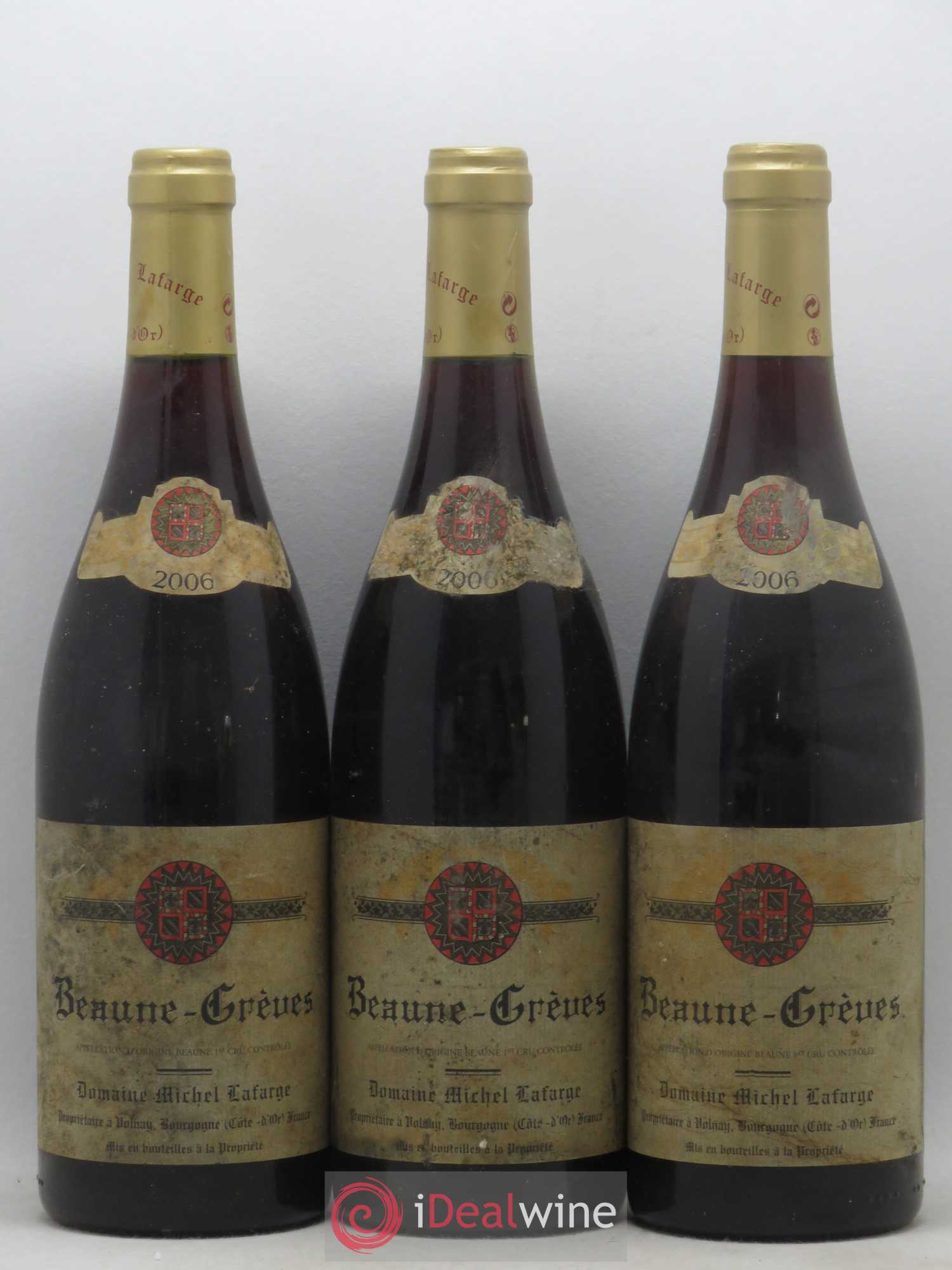 Beaune 1er Cru Grèves Lafarge (Domaine) 2006 - Lot de 3 bouteilles - 0