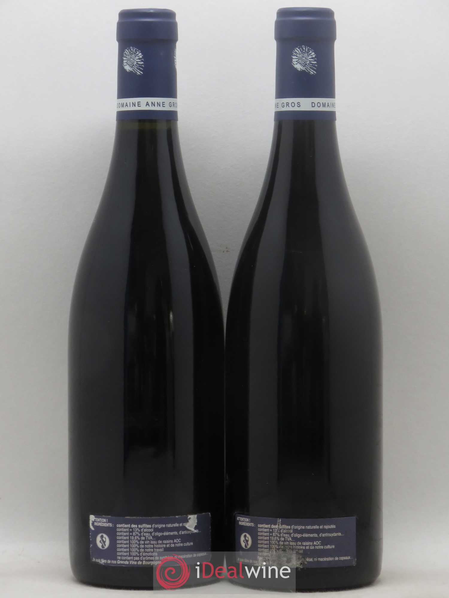 Clos de Vougeot Grand Cru Le Grand Maupertui Anne Gros 2005 - Lot de 2 bouteilles - 1