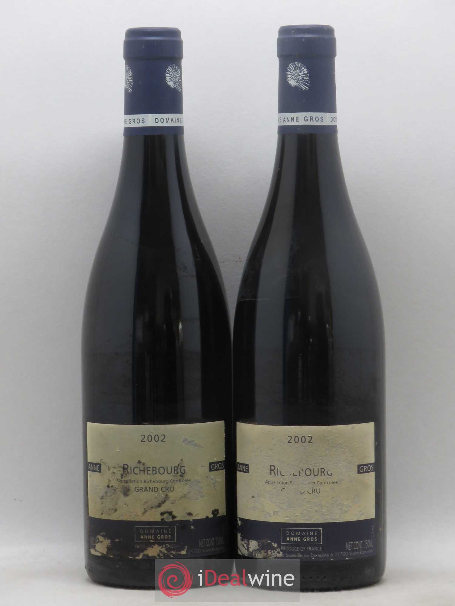 Richebourg Grand Cru Anne Gros 2002 - Lot de 2 bouteilles - 0