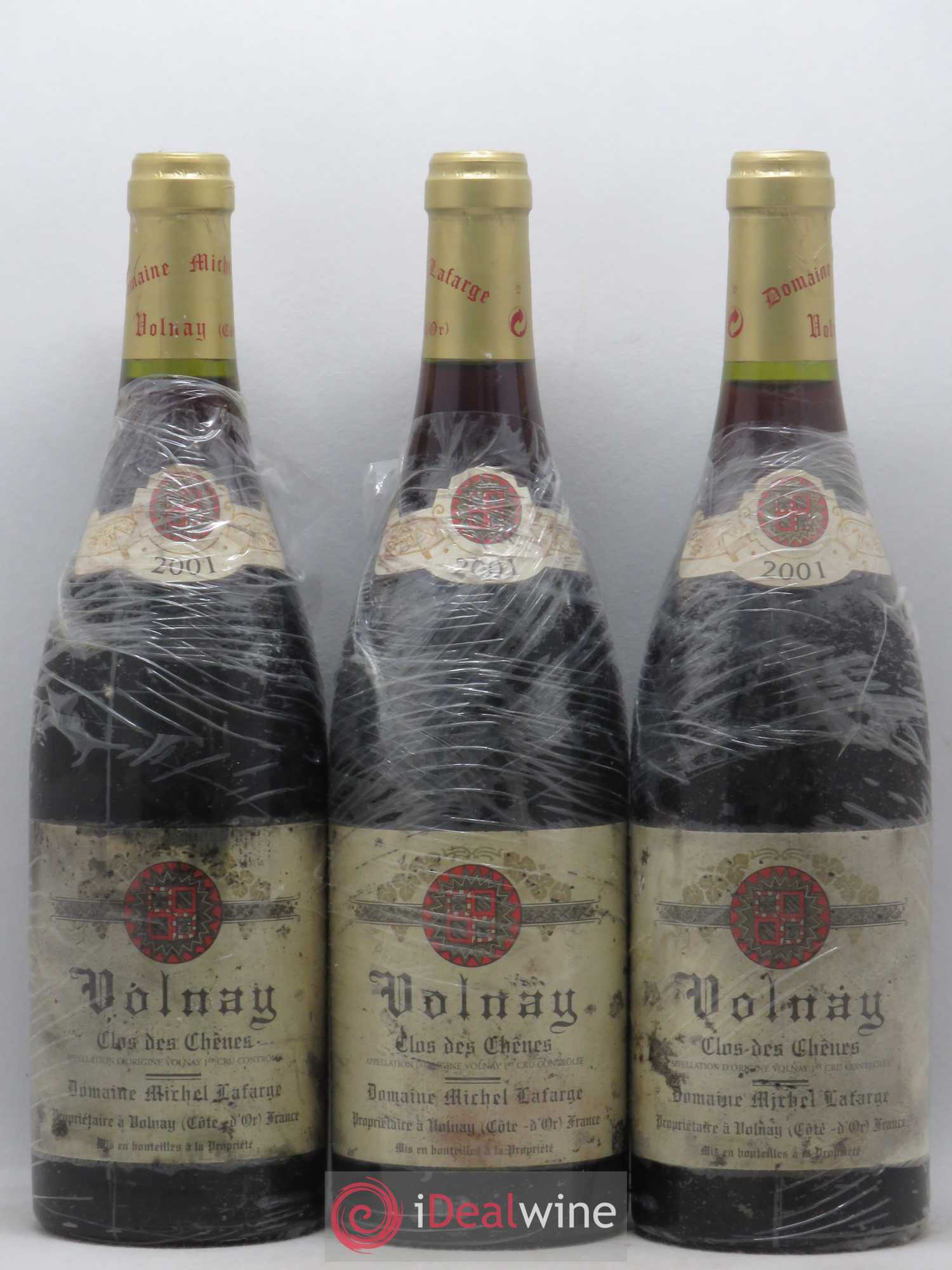 Volnay 1er Cru Clos des Chênes Lafarge (Domaine) 2001 - Lot de 3 bouteilles - 0