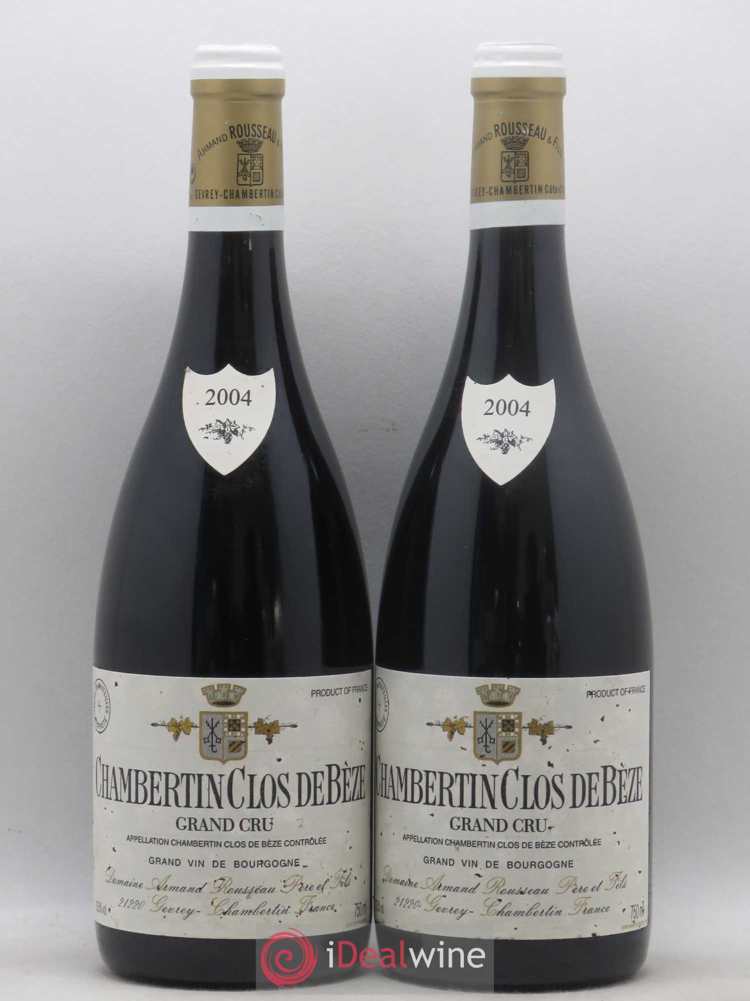 Chambertin Clos de Bèze Grand Cru Armand Rousseau (Domaine) 2004 - Lot de 2 bouteilles - 0