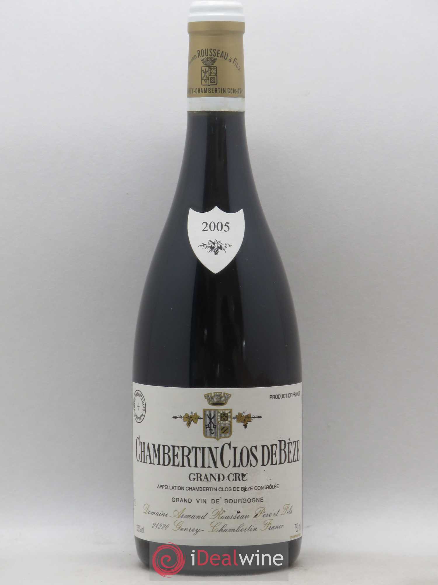 Chambertin Clos de Bèze Grand Cru Armand Rousseau (Domaine) 2005 - Lot de 1 bouteille - 0