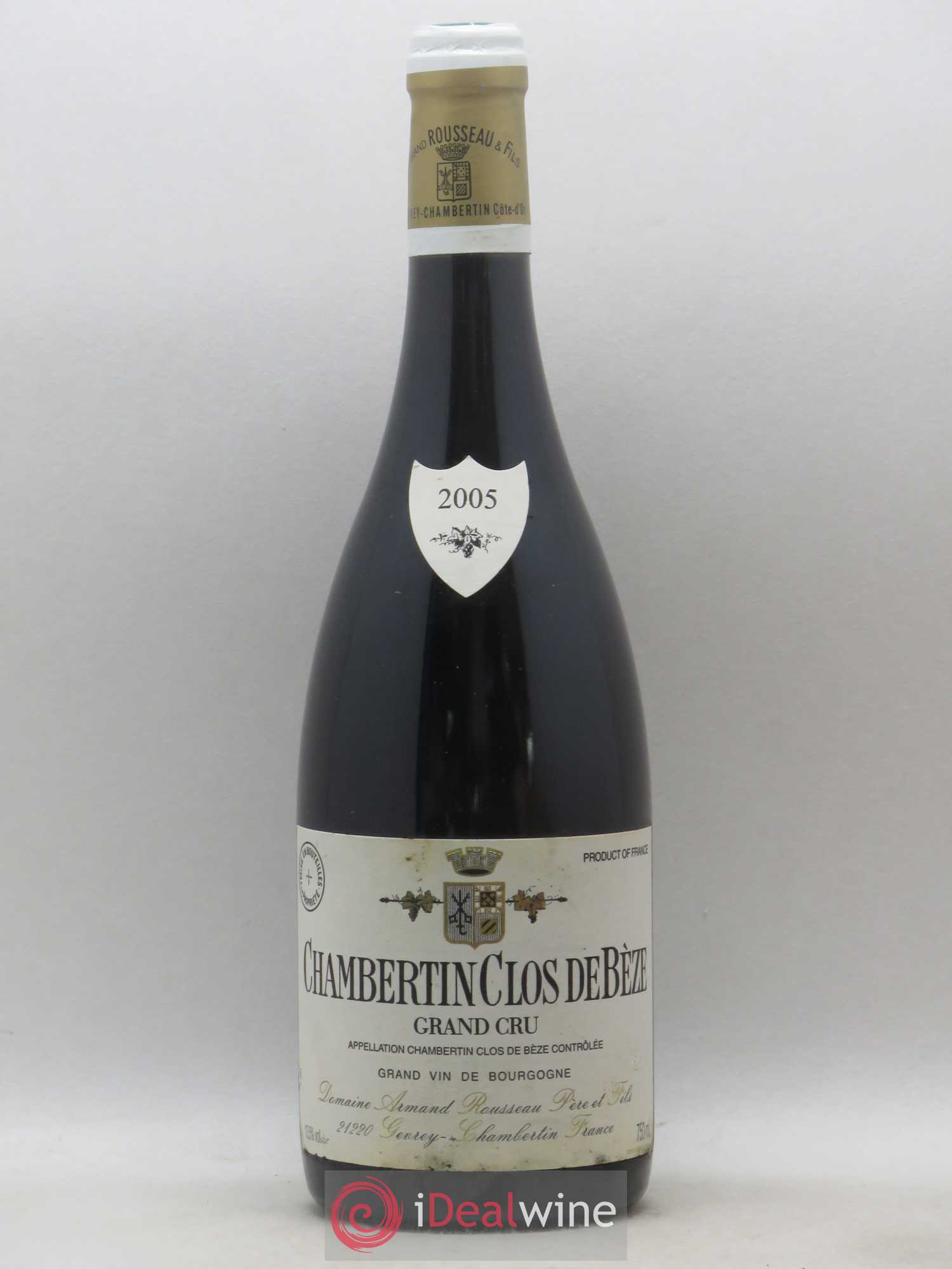 Chambertin Clos de Bèze Grand Cru Armand Rousseau (Domaine) 2005 - Lot de 1 bouteille - 0
