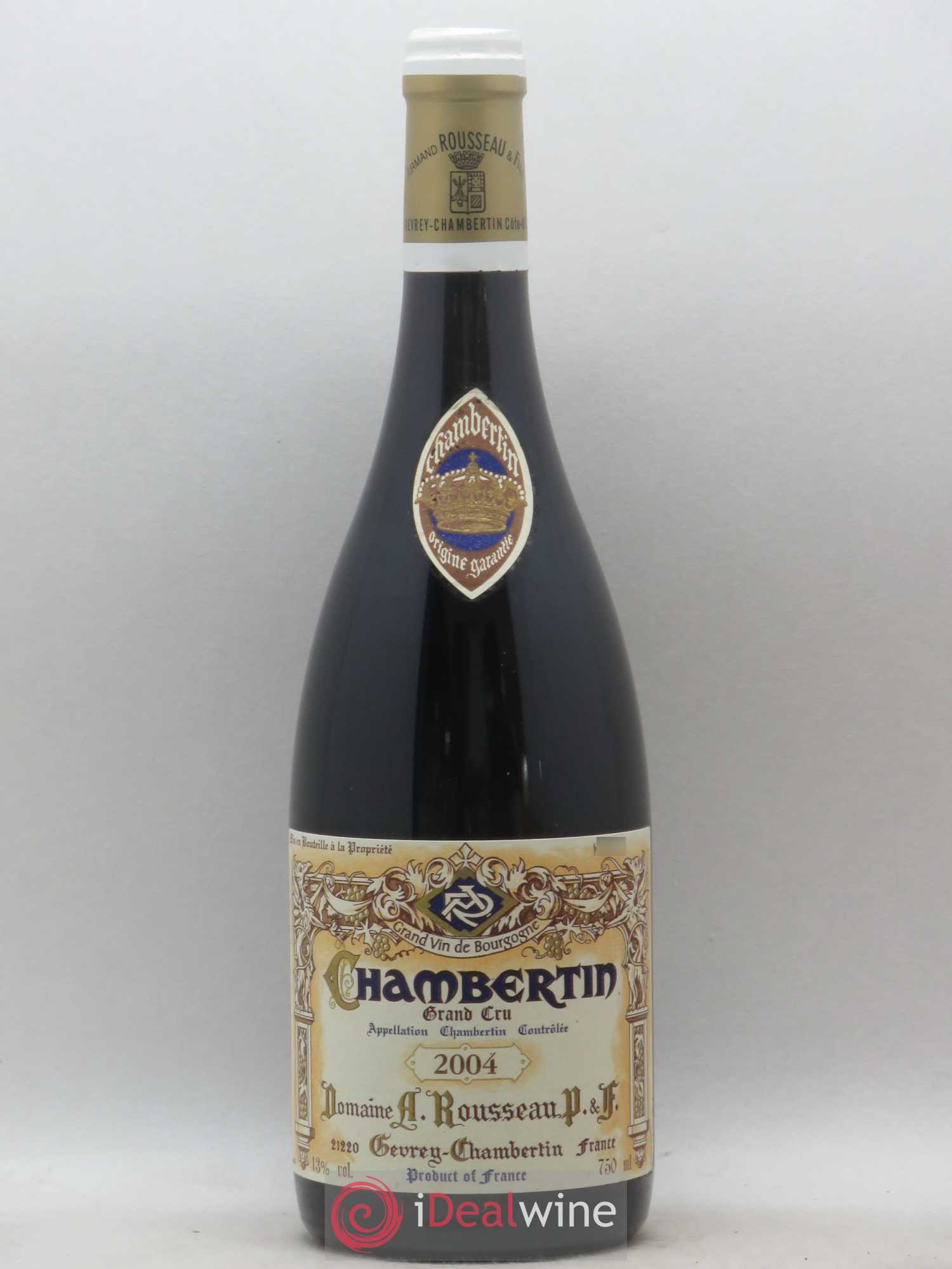 Chambertin Grand Cru Armand Rousseau (Domaine) 2004 - Lot de 1 bouteille - 0