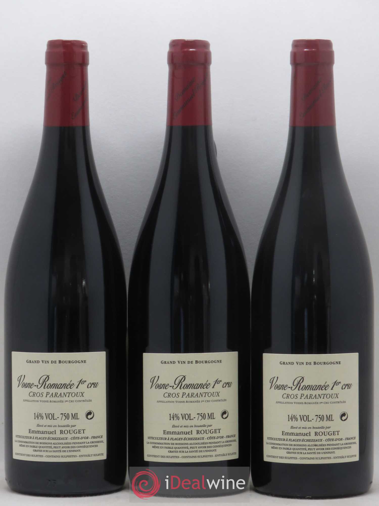 Vosne-Romanée 1er Cru Cros Parantoux Emmanuel Rouget 2016 - Lot de 3 bouteilles - 1