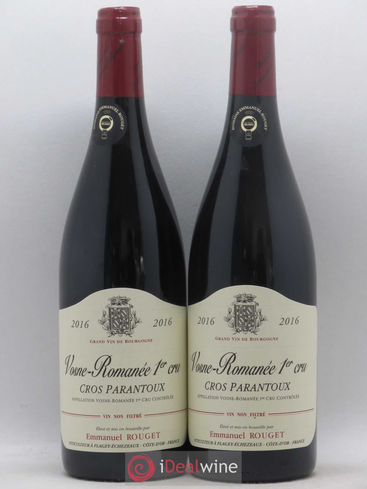 Vosne-Romanée 1er Cru Cros Parantoux Emmanuel Rouget 2016 - Posten von 2 Flaschen - 0