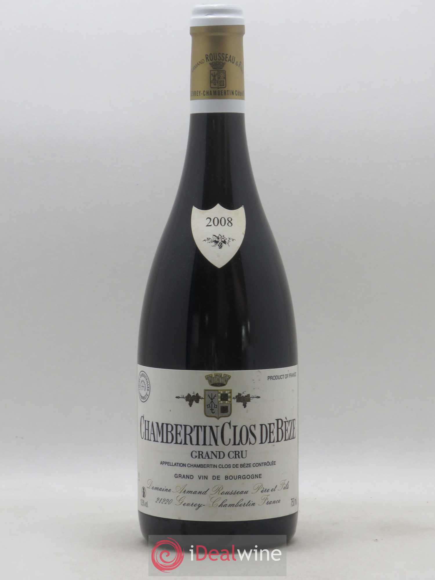 Chambertin Clos de Bèze Grand Cru Armand Rousseau (Domaine) 2008 - Lot de 1 bouteille - 0