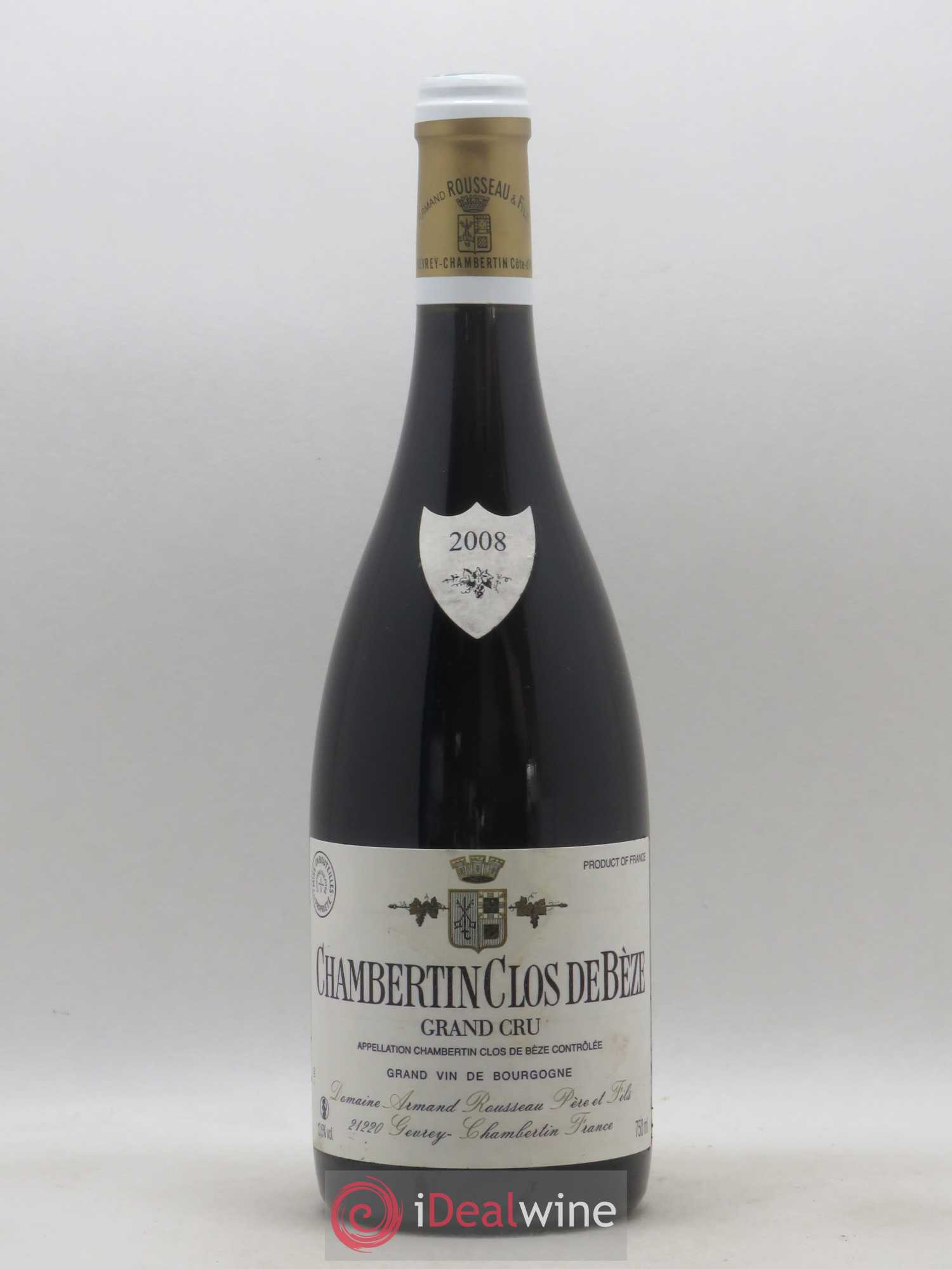 Chambertin Clos de Bèze Grand Cru Armand Rousseau (Domaine) 2008 - Lot de 1 bouteille - 0