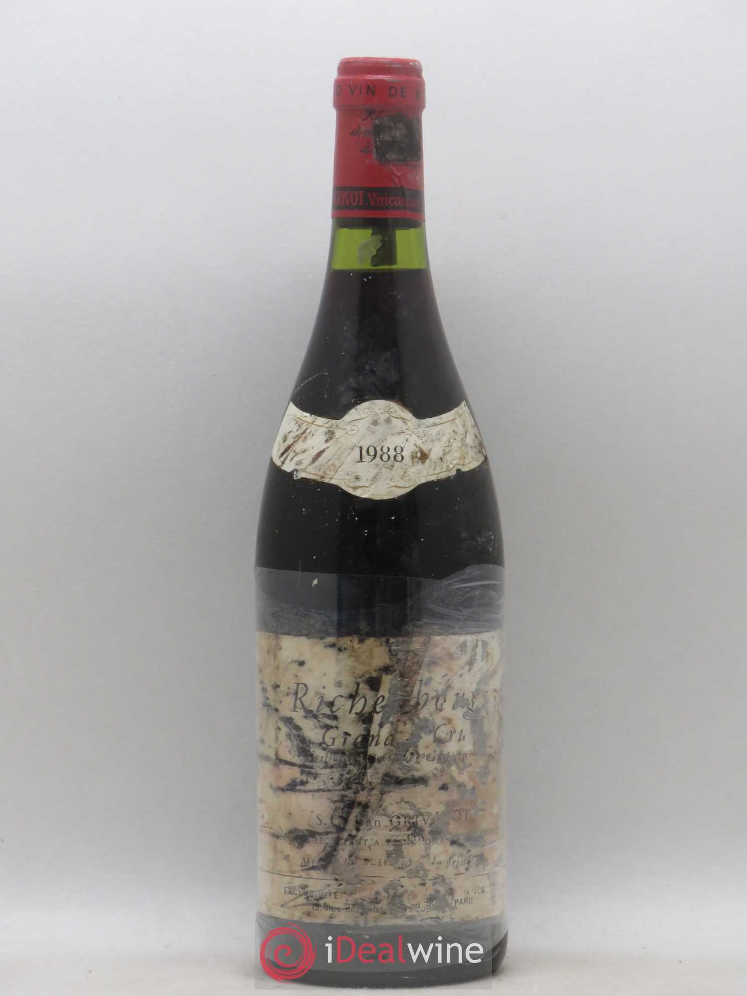 Richebourg Grand Cru Jean Grivot 1988 - Lot de 1 bouteille - 0
