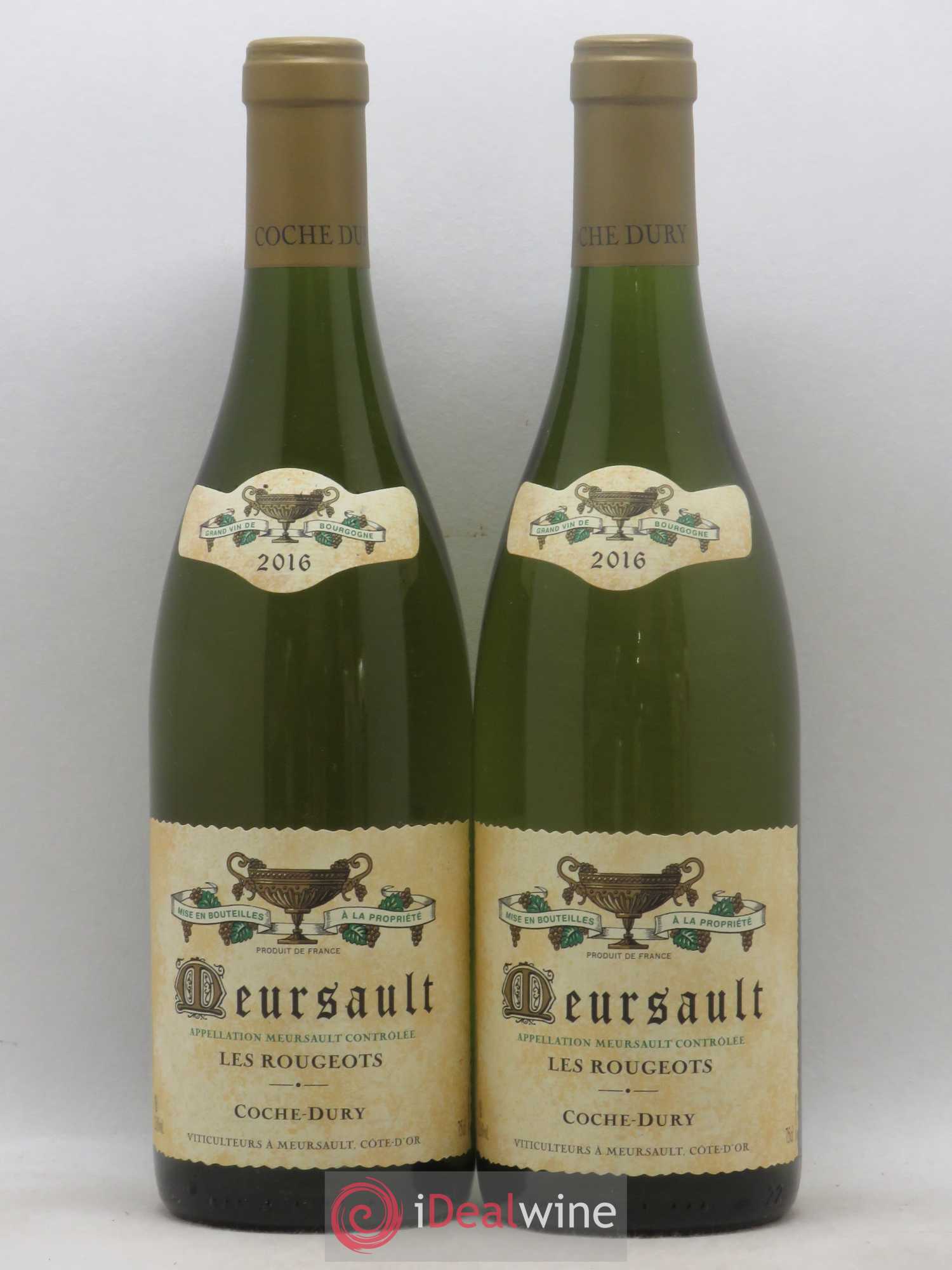 Meursault Les Rougeots Coche Dury (Domaine) 2016 - Lot de 2 bouteilles - 0