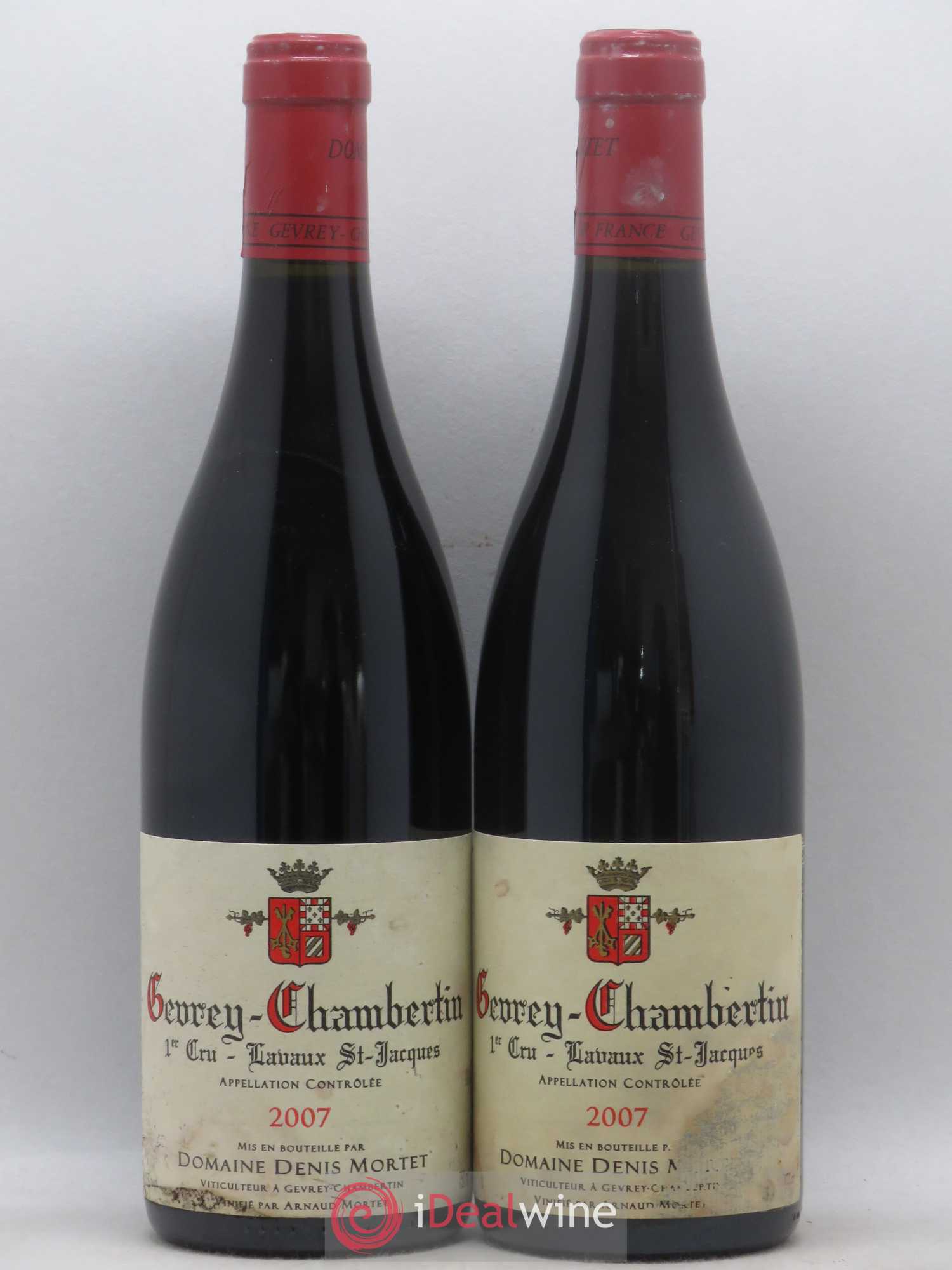 Gevrey-Chambertin 1er Cru Lavaux Saint Jacques Denis Mortet (Domaine) 2007 - Lot de 2 bouteilles - 0