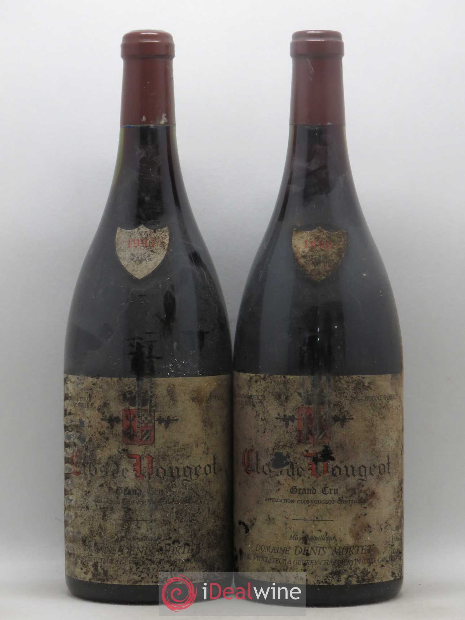 Clos de Vougeot Grand Cru Denis Mortet (Domaine) 1996 - Lot de 2 magnums - 0