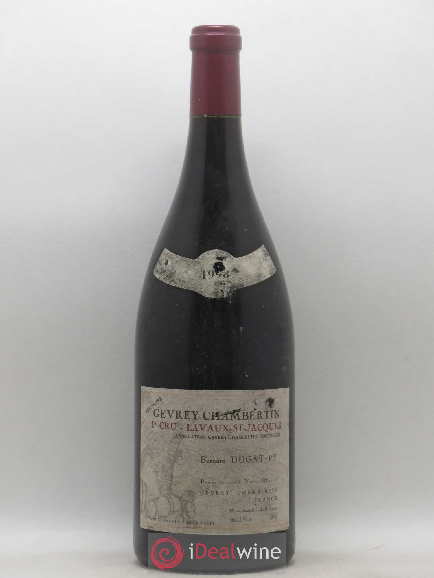 Gevrey-Chambertin 1er Cru Lavaux Saint Jacques Dugat-Py 1998 - Lot de 1 magnum - 0