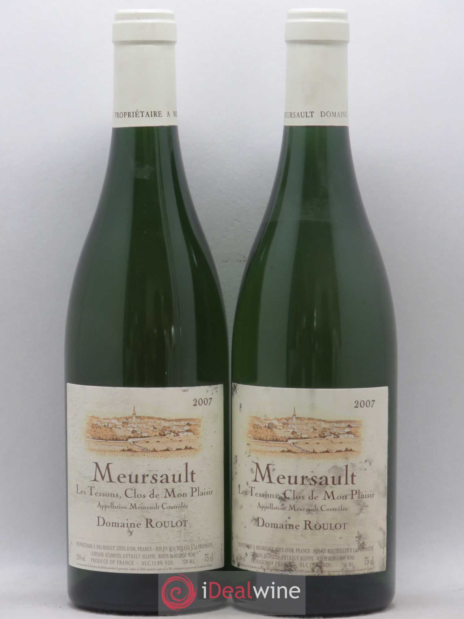 Meursault Les Tessons Clos de Mon plaisir Roulot (Domaine) 2007 - Lot de 2 bouteilles - 0