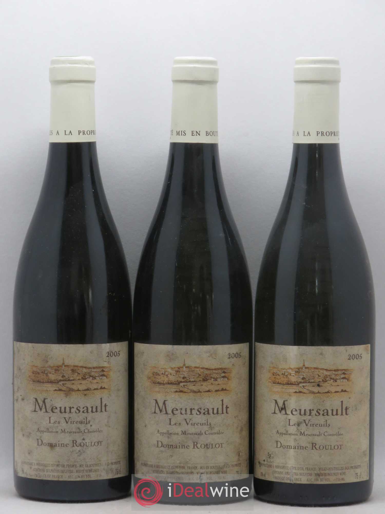 Meursault Les Vireuils Roulot (Domaine) 2005 - Lot de 3 bouteilles - 0