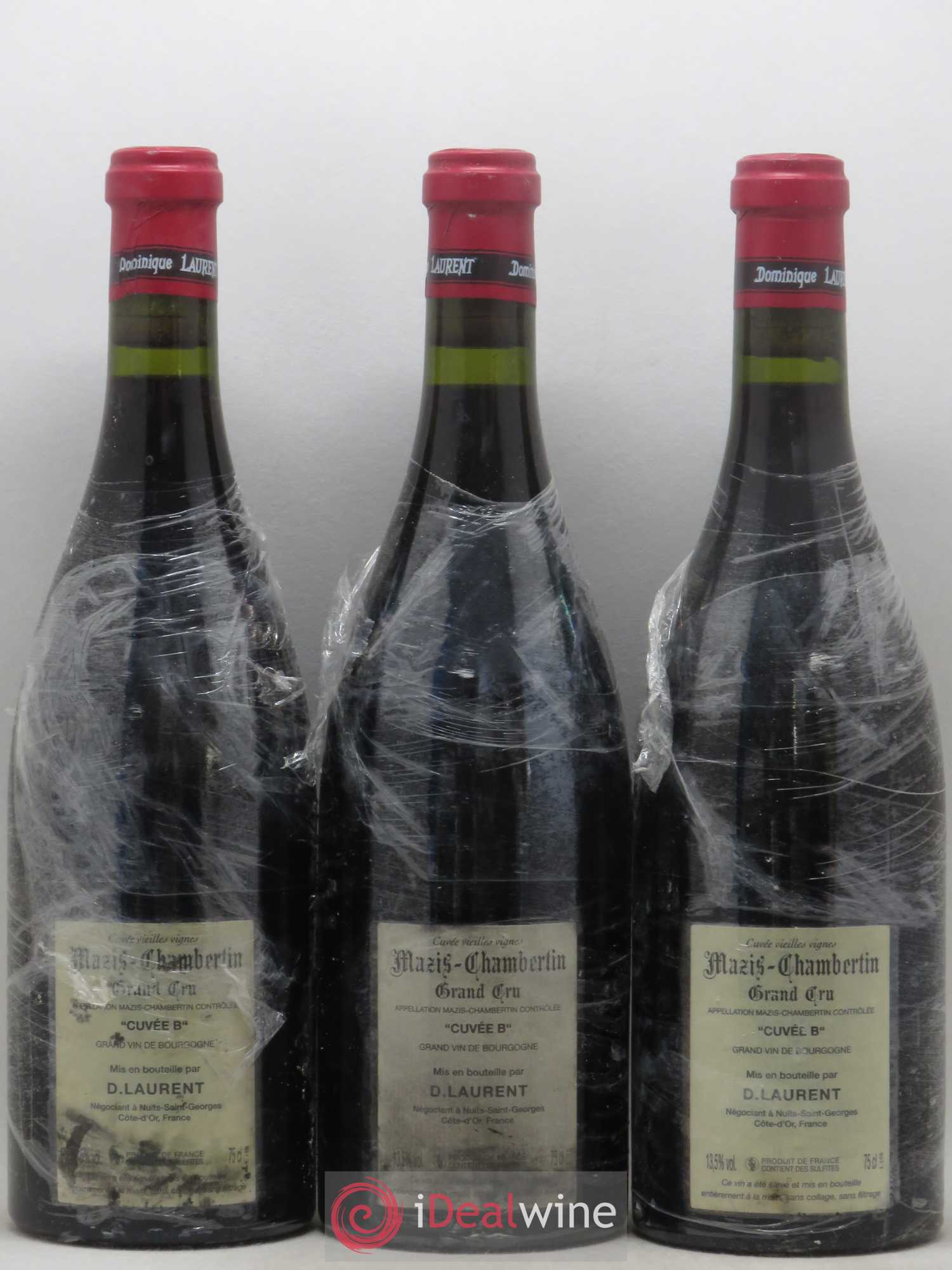 Mazis-Chambertin Grand Cru Dominique Laurent Cuvée B Grande Cuvée Vieilles Vignes 2005 - Posten von 3 Flaschen - 1