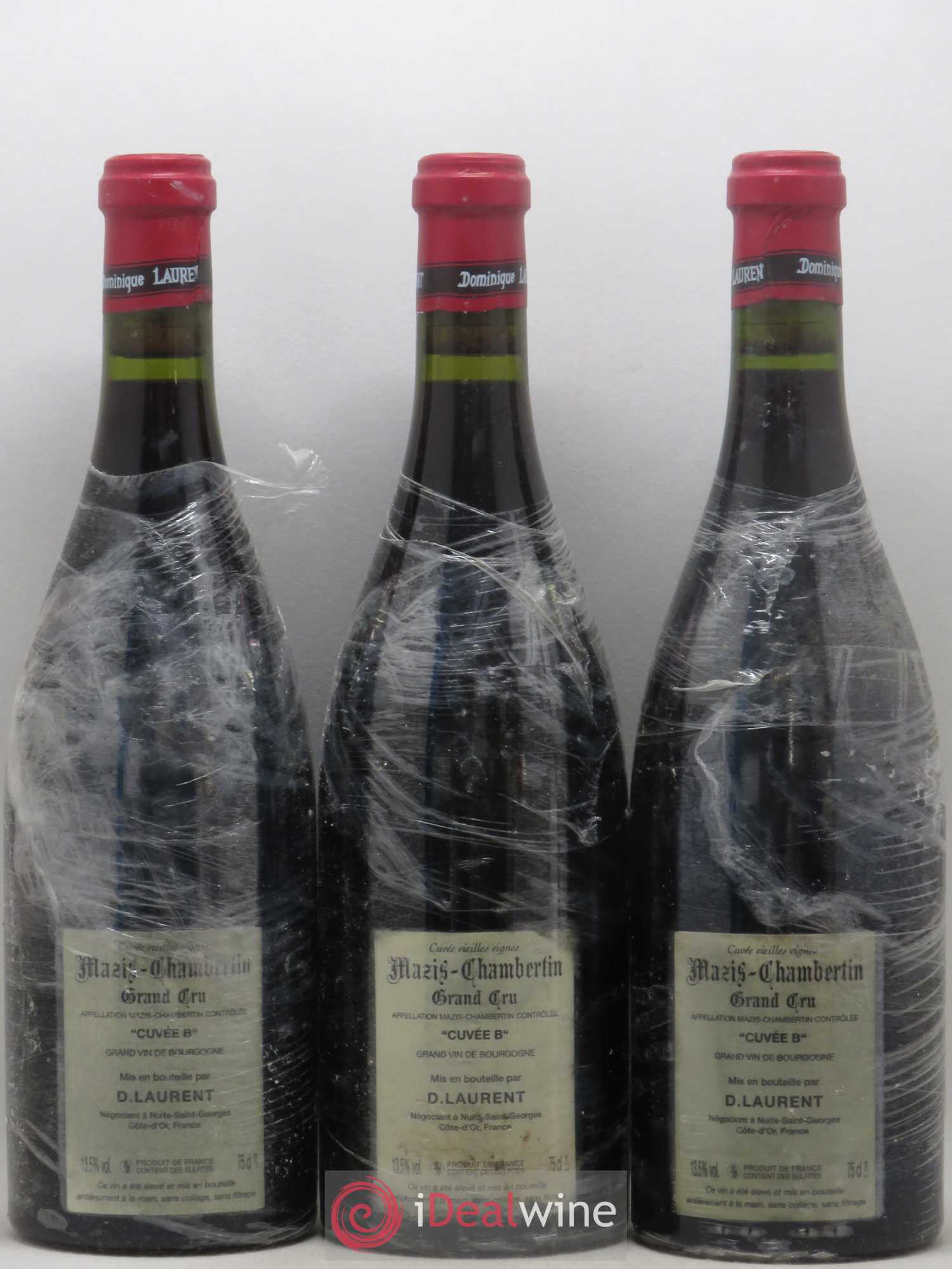 Mazis-Chambertin Grand Cru Dominique Laurent Cuvée B Grande Cuvée Vieilles Vignes 2005 - Lotto di 3 bottiglie - 1