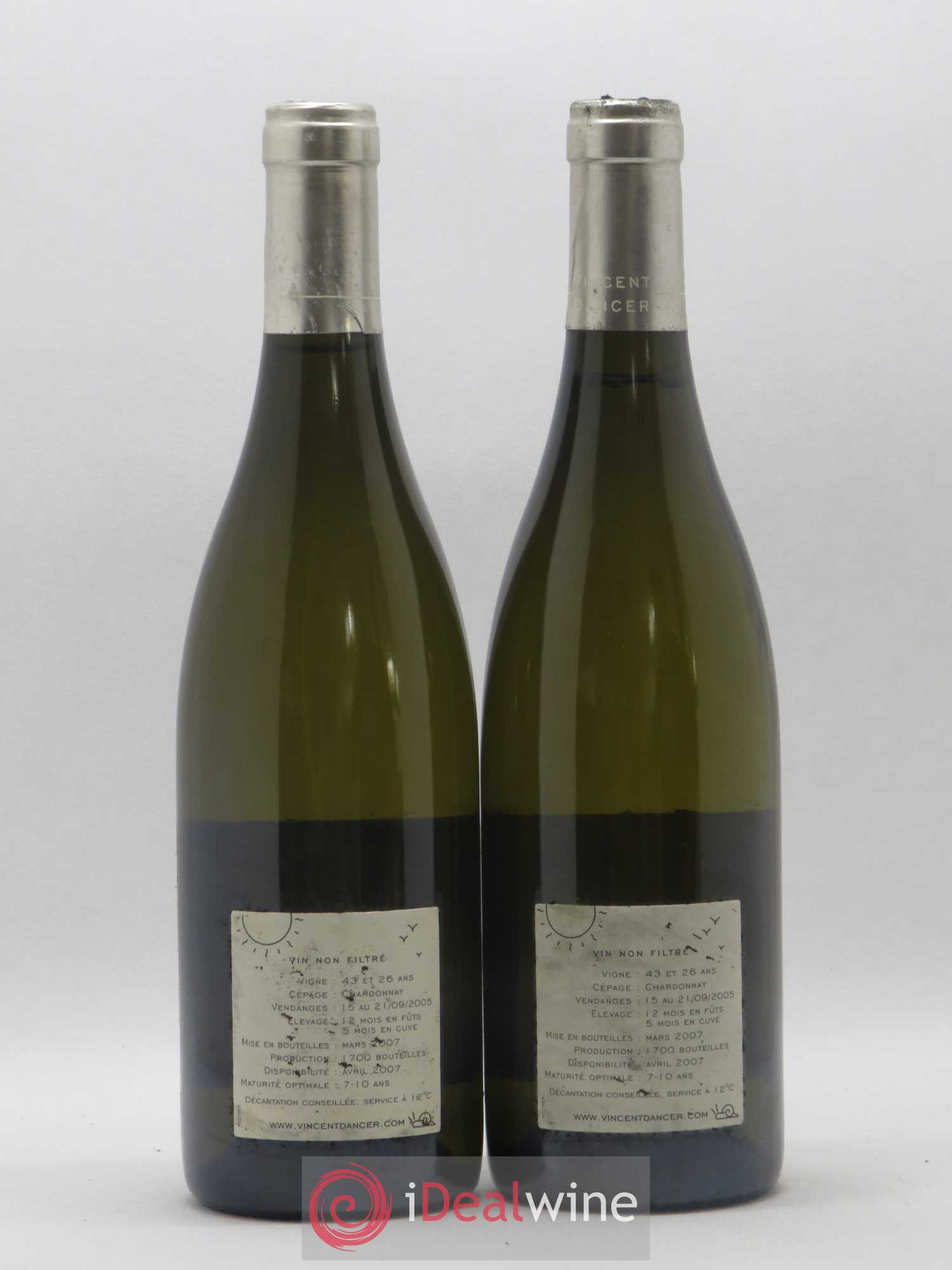 Meursault 1er Cru Perrières Vincent Dancer 2005 - Lot de 2 bouteilles - 1