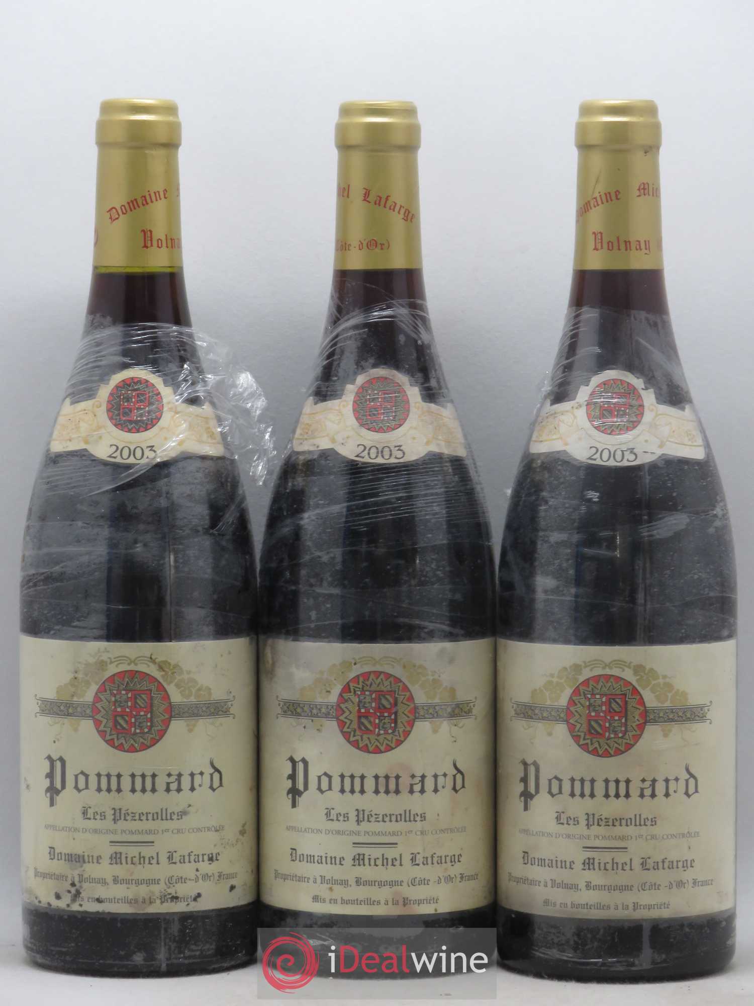 Pommard 1er Cru Les Pézerolles Lafarge (Domaine) 2003 - Lot de 3 bouteilles - 0