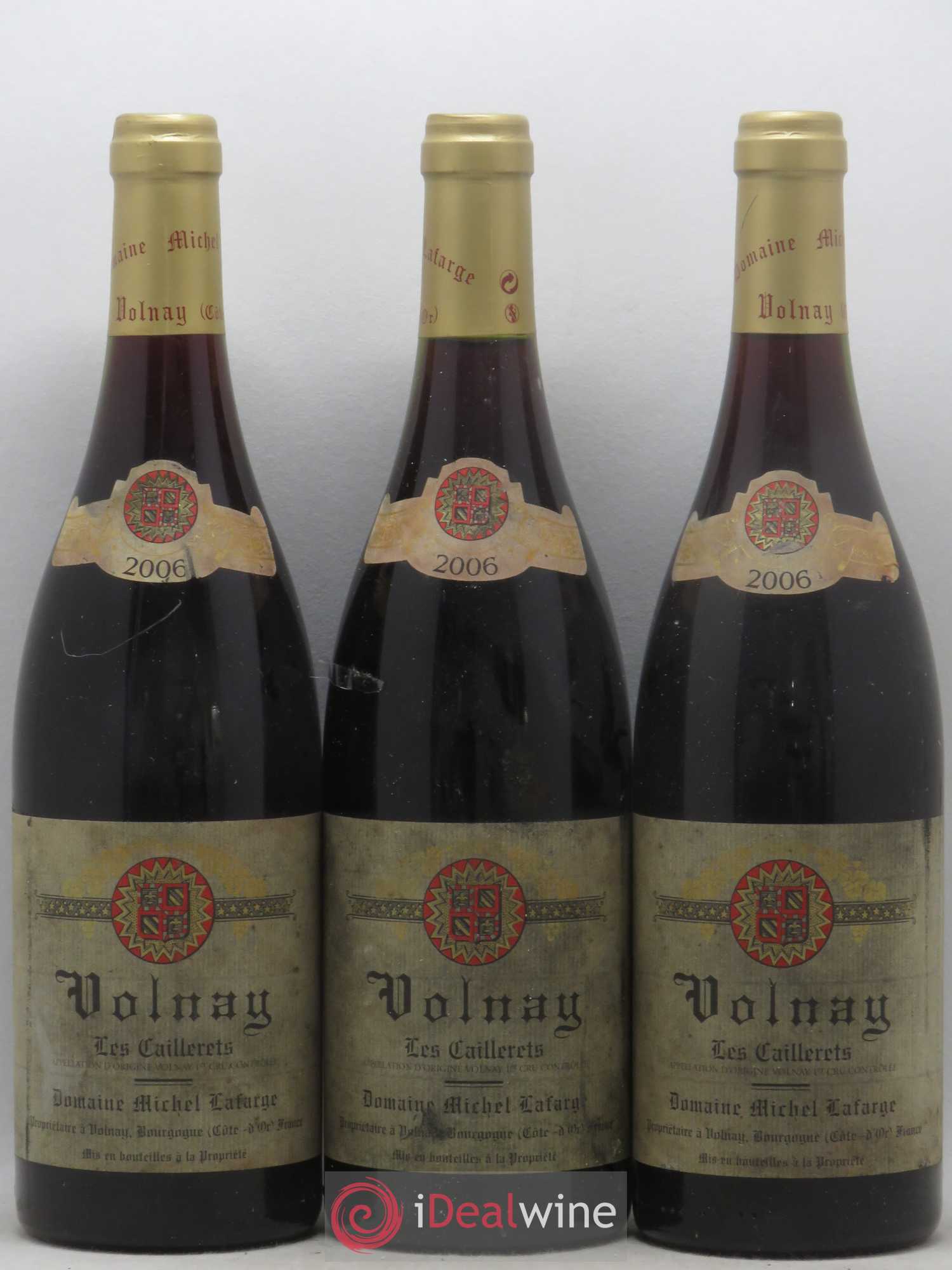 Volnay 1er Cru Les Caillerets Lafarge (Domaine) 2006 - Lot de 3 bouteilles - 0
