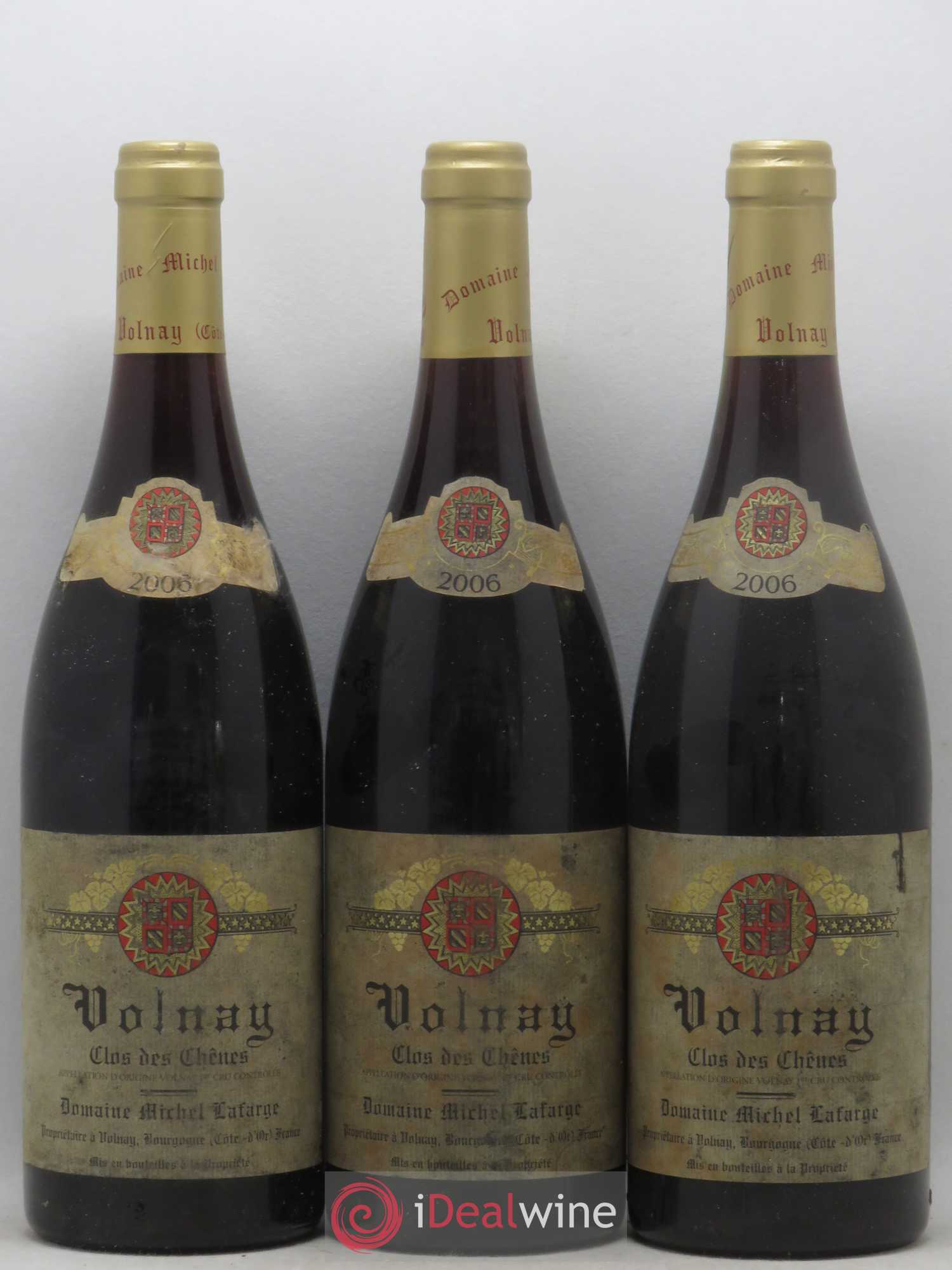 Volnay 1er Cru Clos des Chênes Lafarge (Domaine) 2006 - Lot de 3 bouteilles - 0
