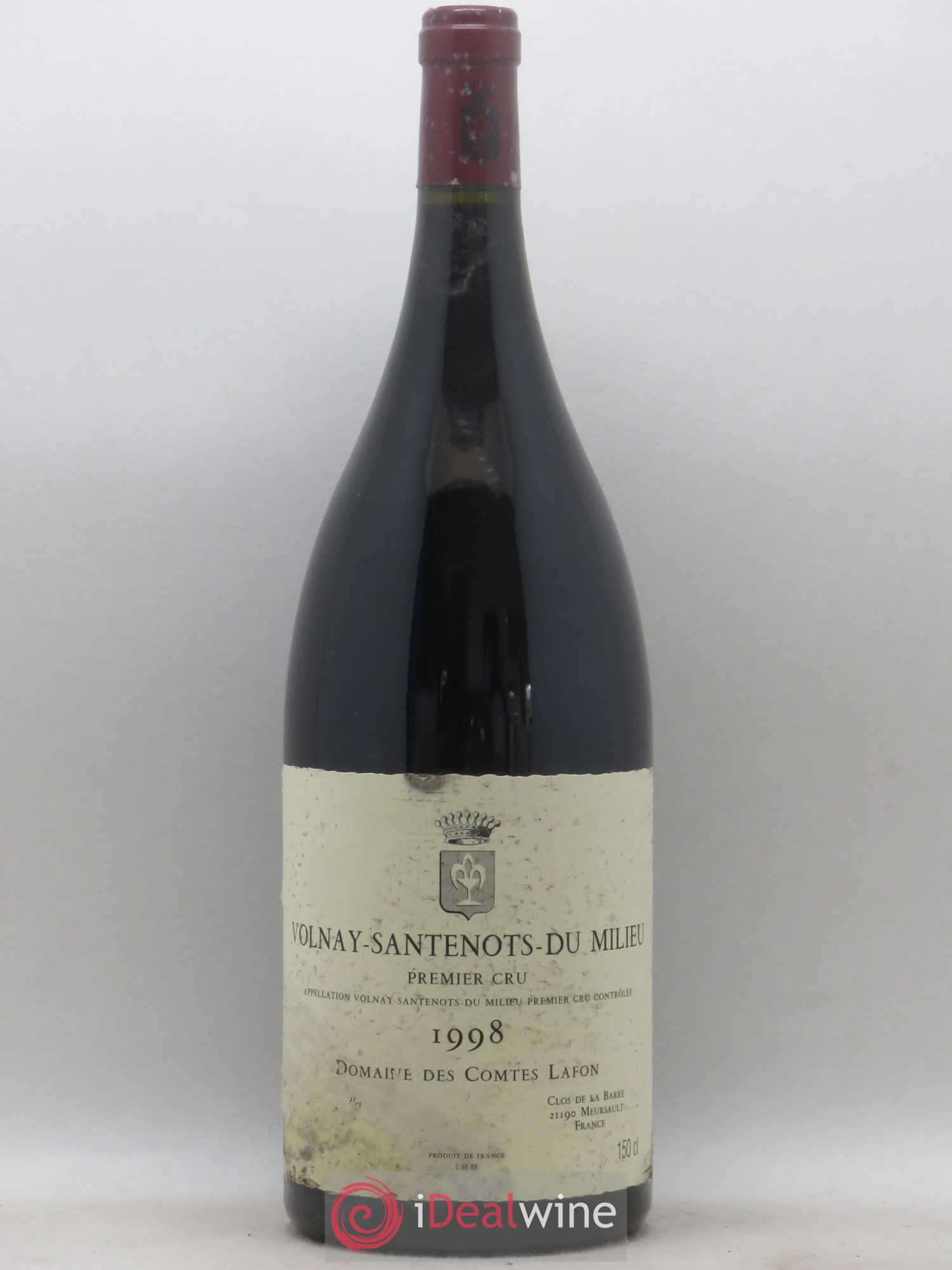 Volnay 1er Cru Santenots du Milieu Comtes Lafon (Domaine des) 1998 - Lot de 1 magnum - 0