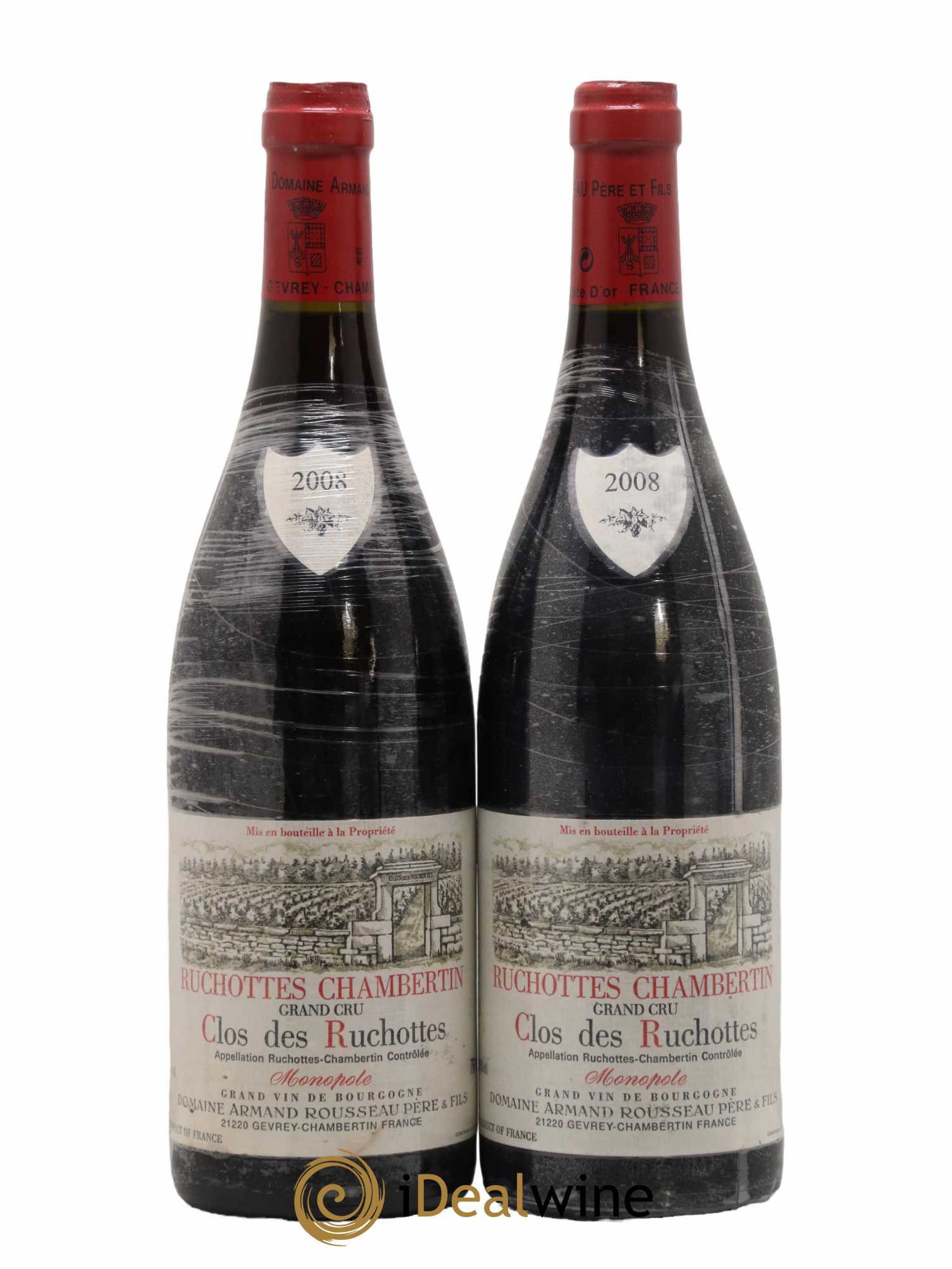 Ruchottes-Chambertin Grand Cru Clos des Ruchottes Armand Rousseau (Domaine) 2008 - Lot de 2 bouteilles - 0