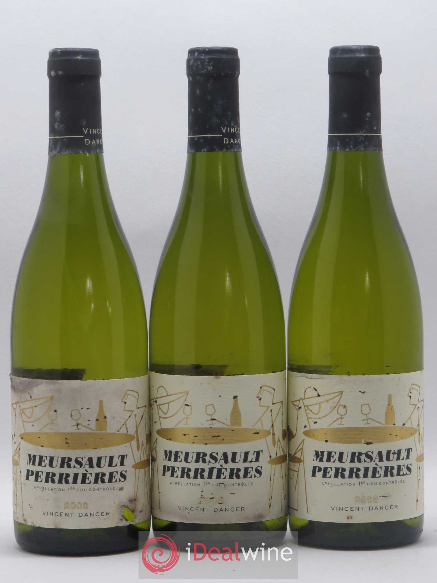 Meursault 1er Cru Perrières Vincent Dancer 2008 - Lot de 3 bouteilles - 0