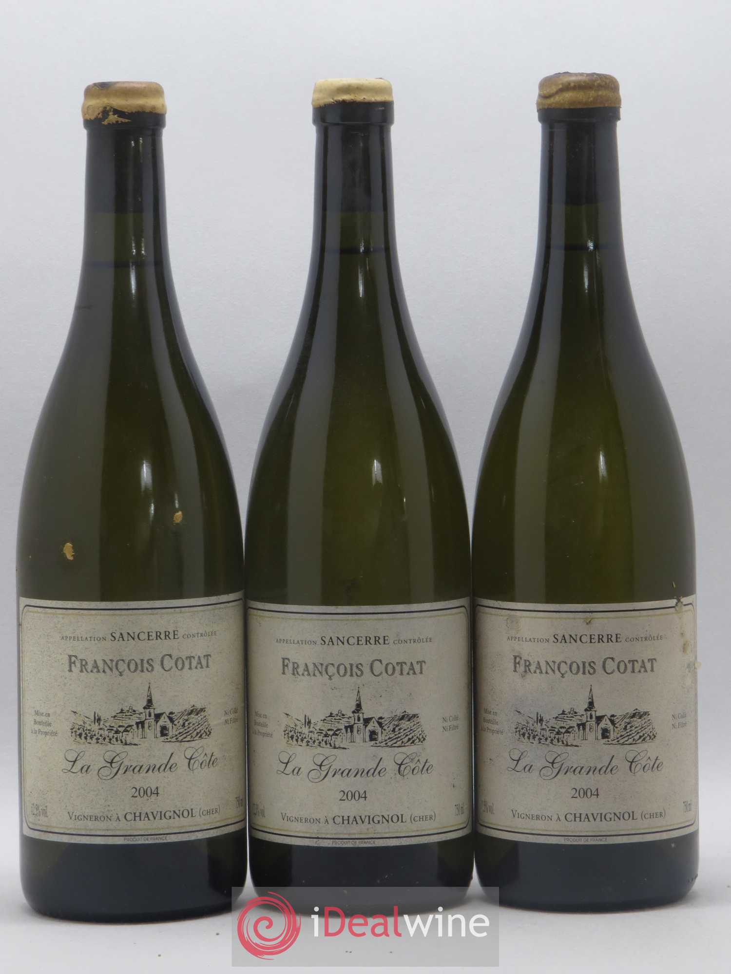 Sancerre La Grande Côte François Cotat 2004 - Lot de 3 bouteilles - 0