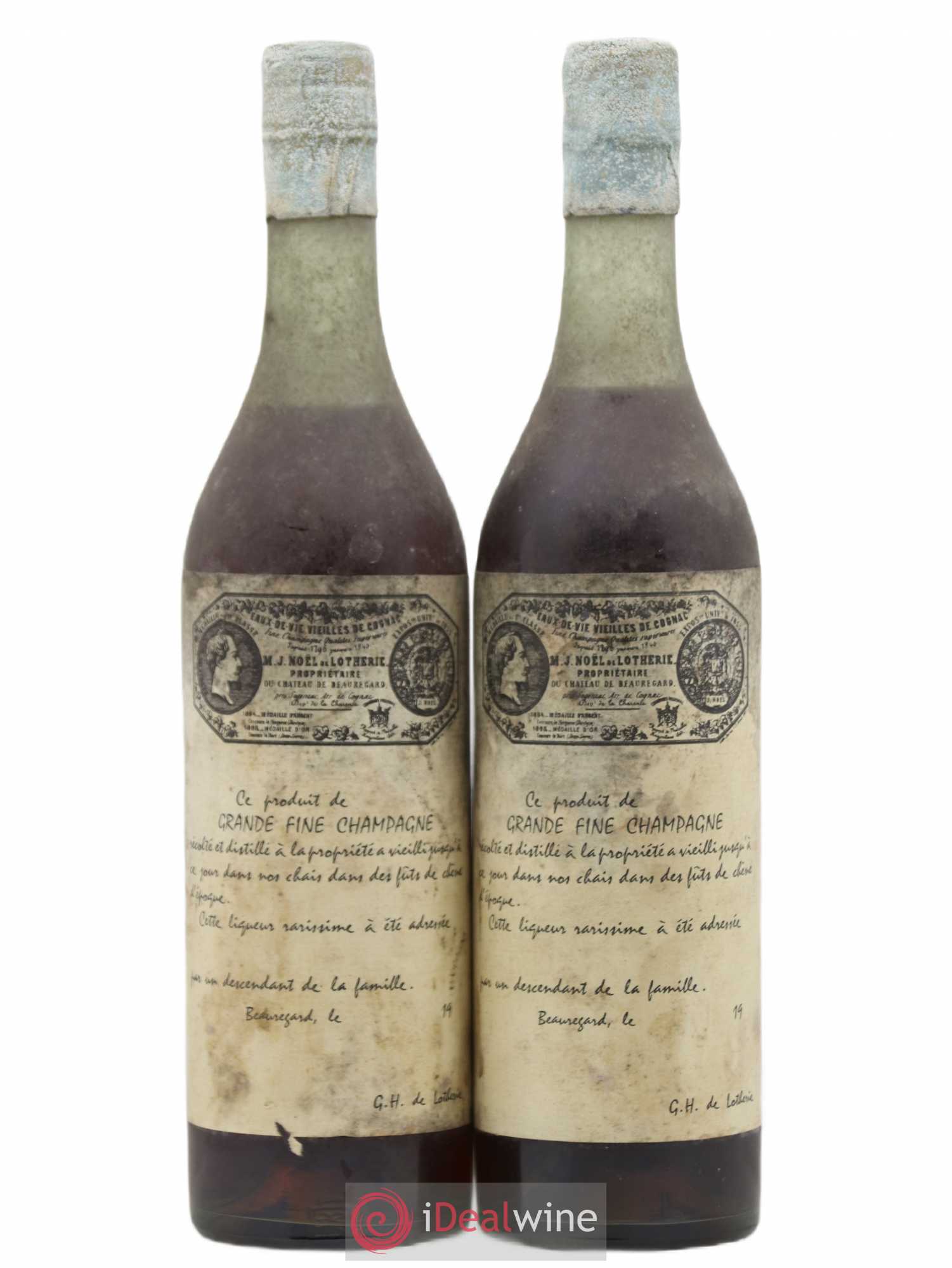 Cognac Grande Fine Champagne Noel de Lotherie - Posten von 2 Flaschen - 0