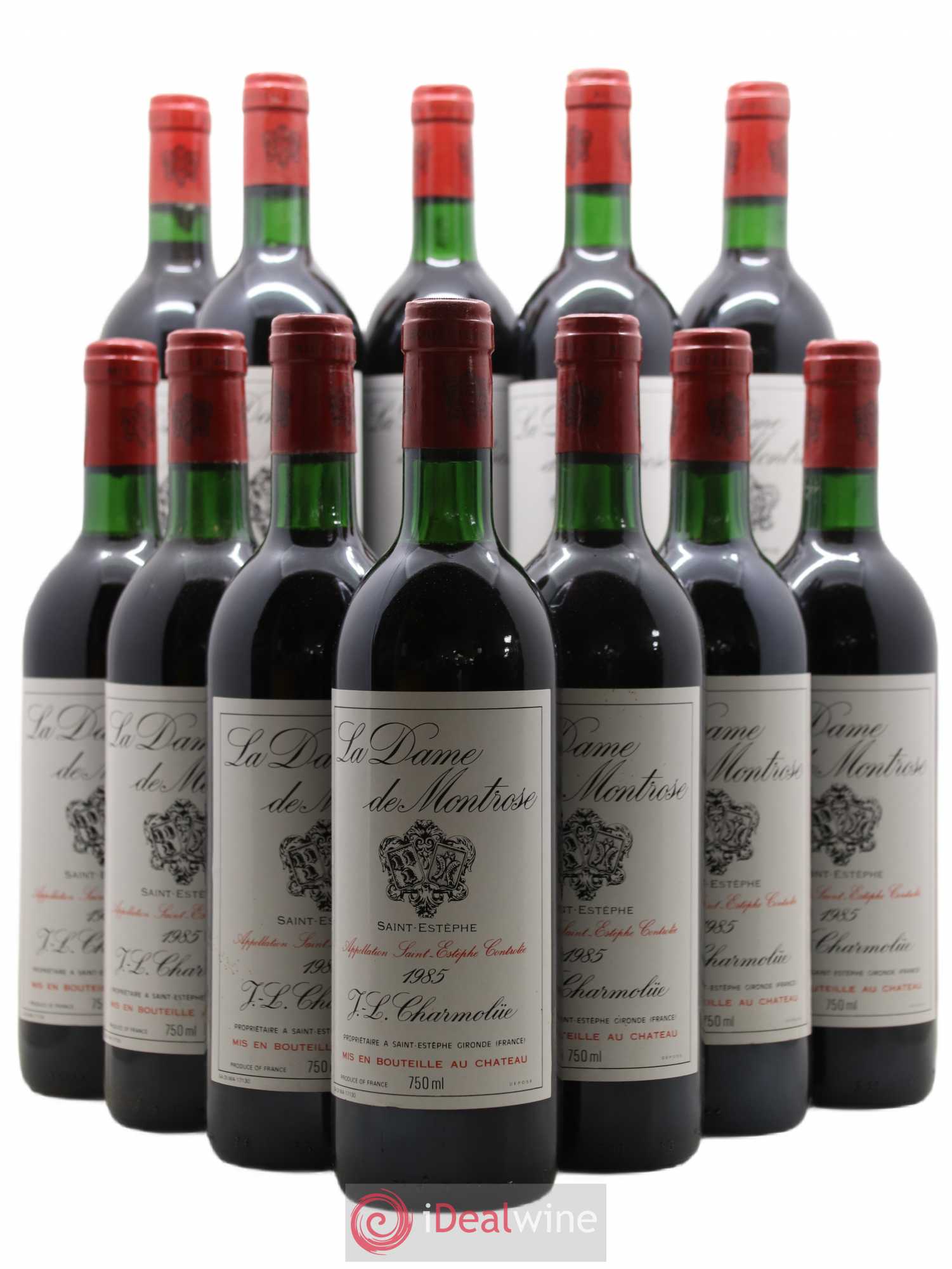 La Dame de Montrose Second Vin 1985 - Lot de 12 bouteilles - 0