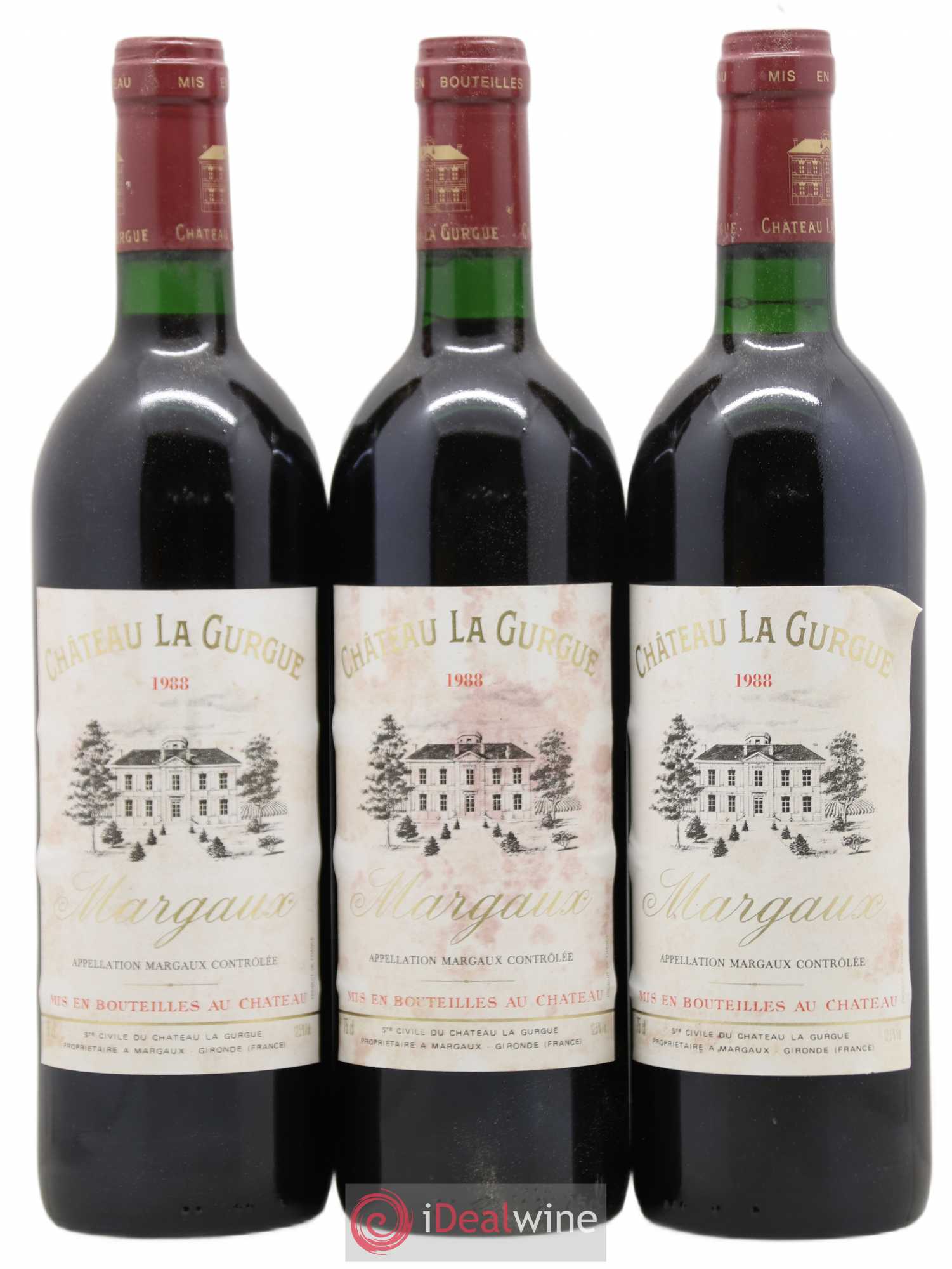 Château la Gurgue Cru Bourgeois 1988 - Lot de 12 bouteilles - 3