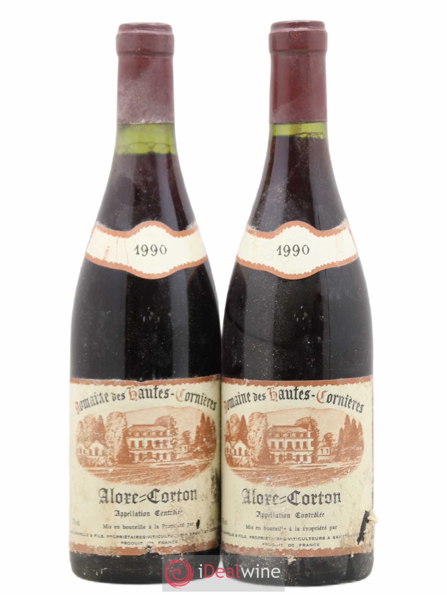 Aloxe-Corton Domaine des Hautes Cornières 1990 - Lot de 2 bouteilles - 0