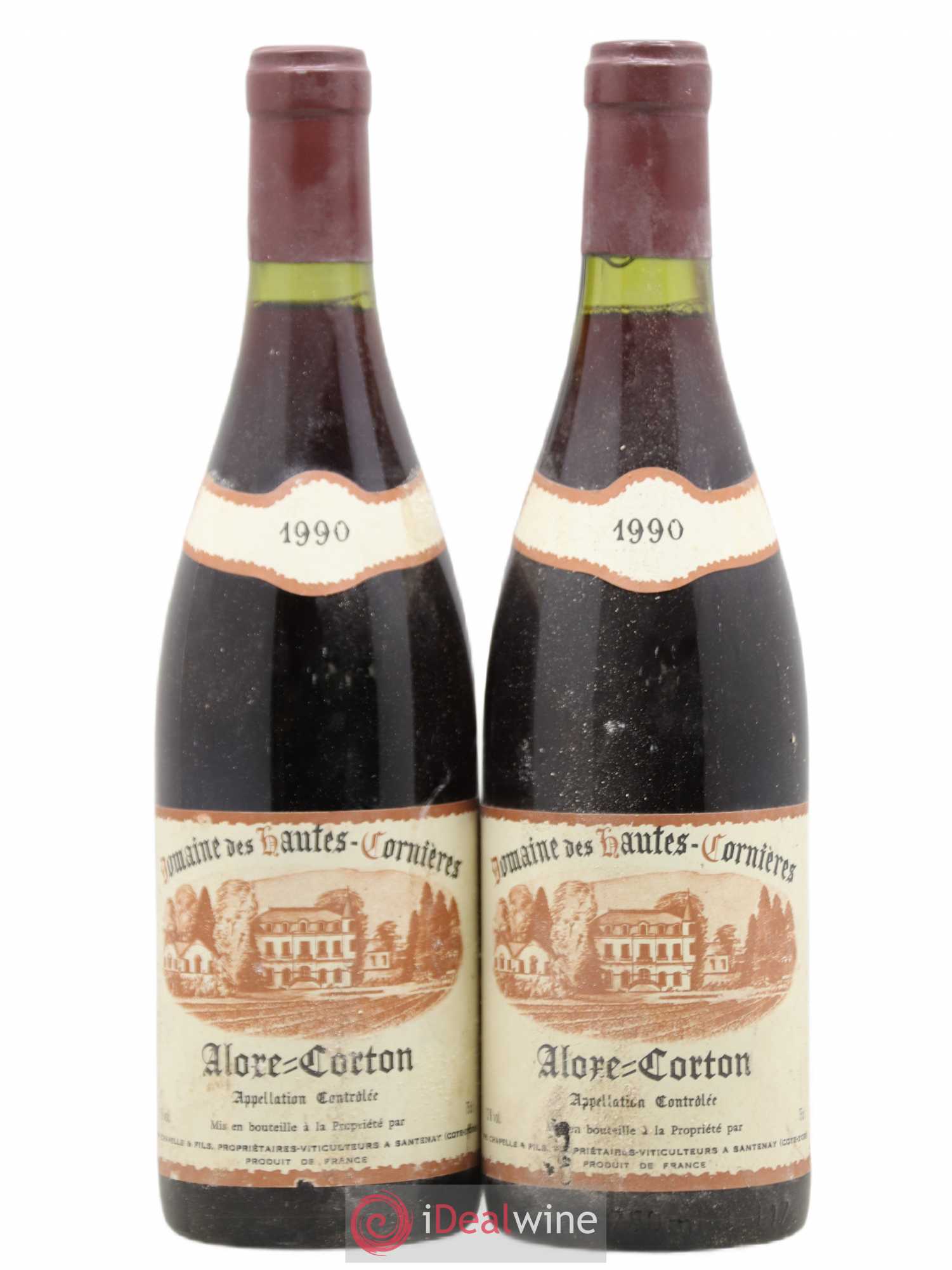 Aloxe-Corton Domaine des Hautes Cornières 1990 - Lot de 2 bouteilles - 0