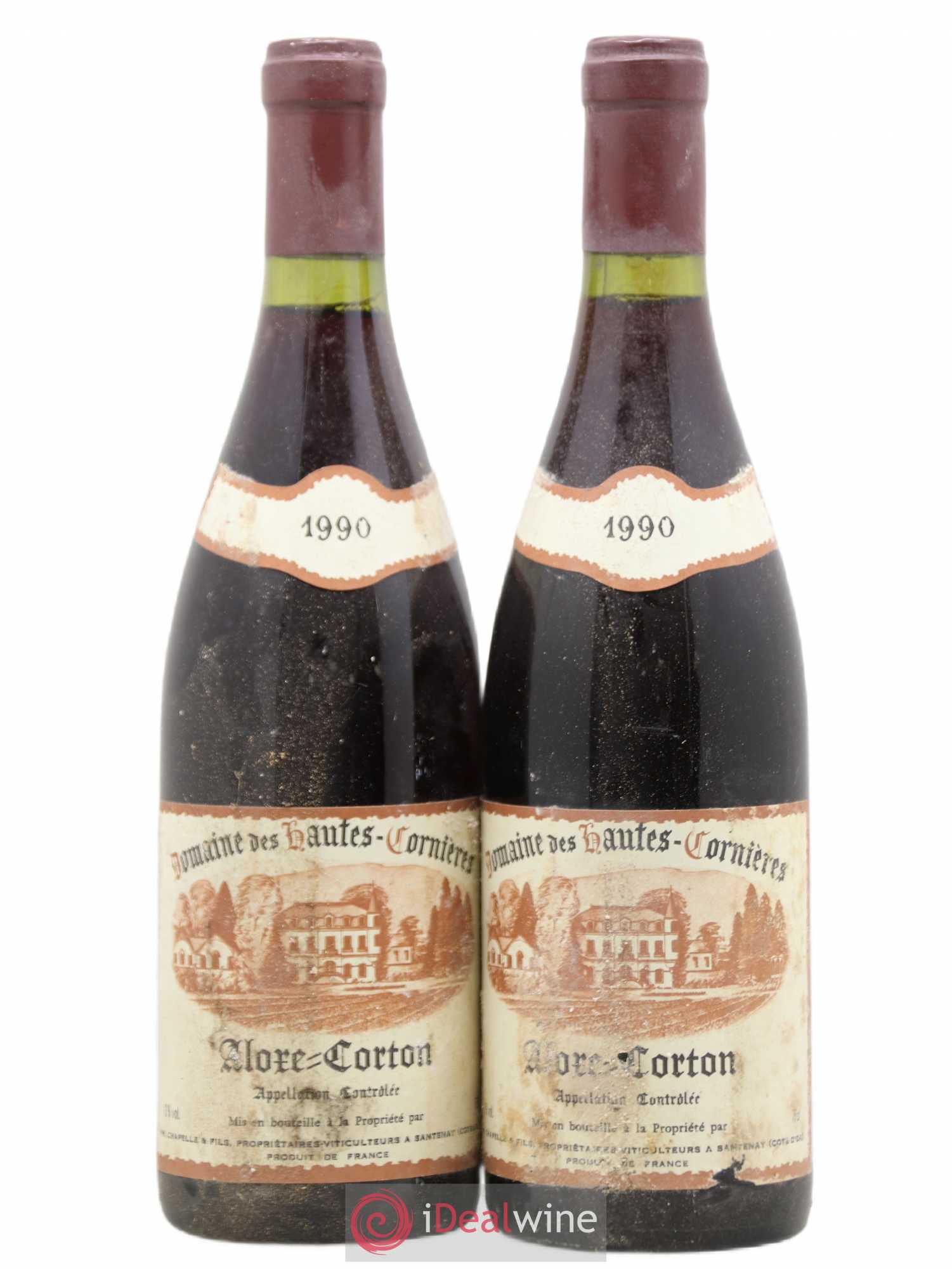 Aloxe-Corton Domaine des Hautes Cornières 1990 - Lot de 2 bouteilles - 0