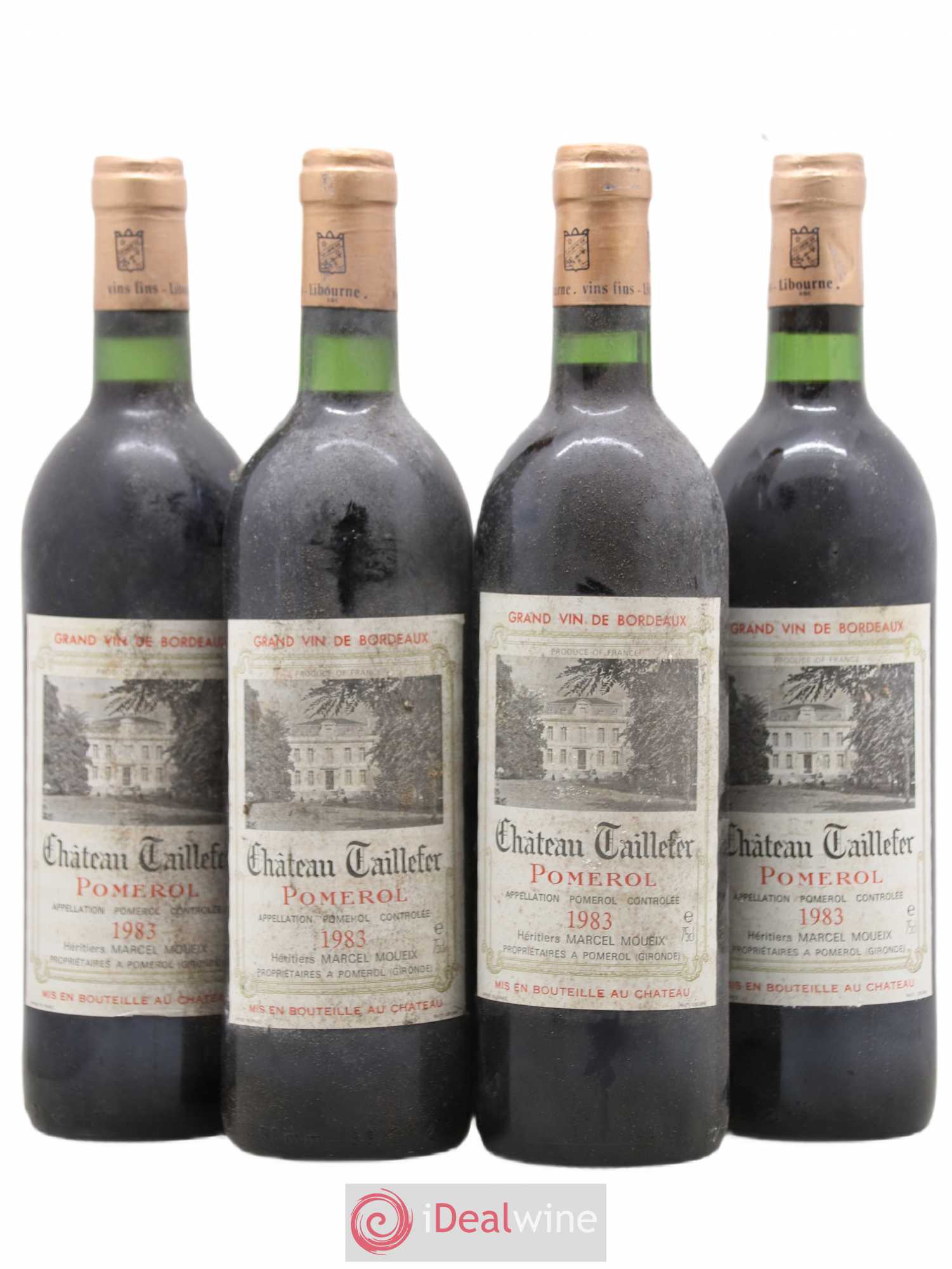 Château Taillefer 1983 - Lot de 4 bouteilles - 0