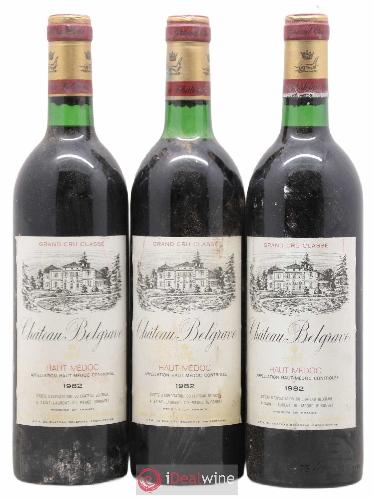 Château Belgrave 5ème Grand Cru Classé 1982 - Lot de 6 bouteilles - 2