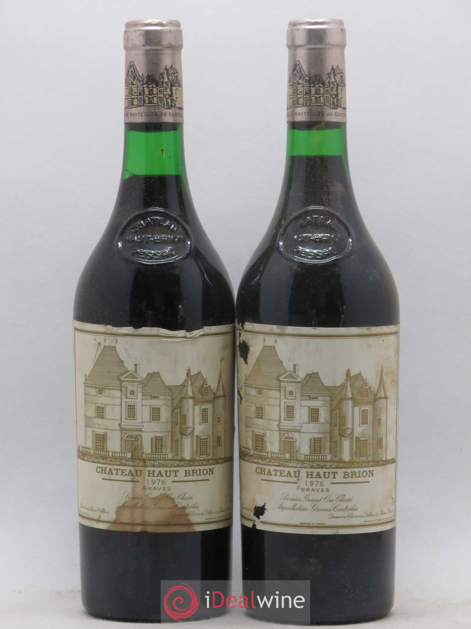 Château Haut Brion 1er Grand Cru Classé 1976 - Lot de 2 bouteilles - 0