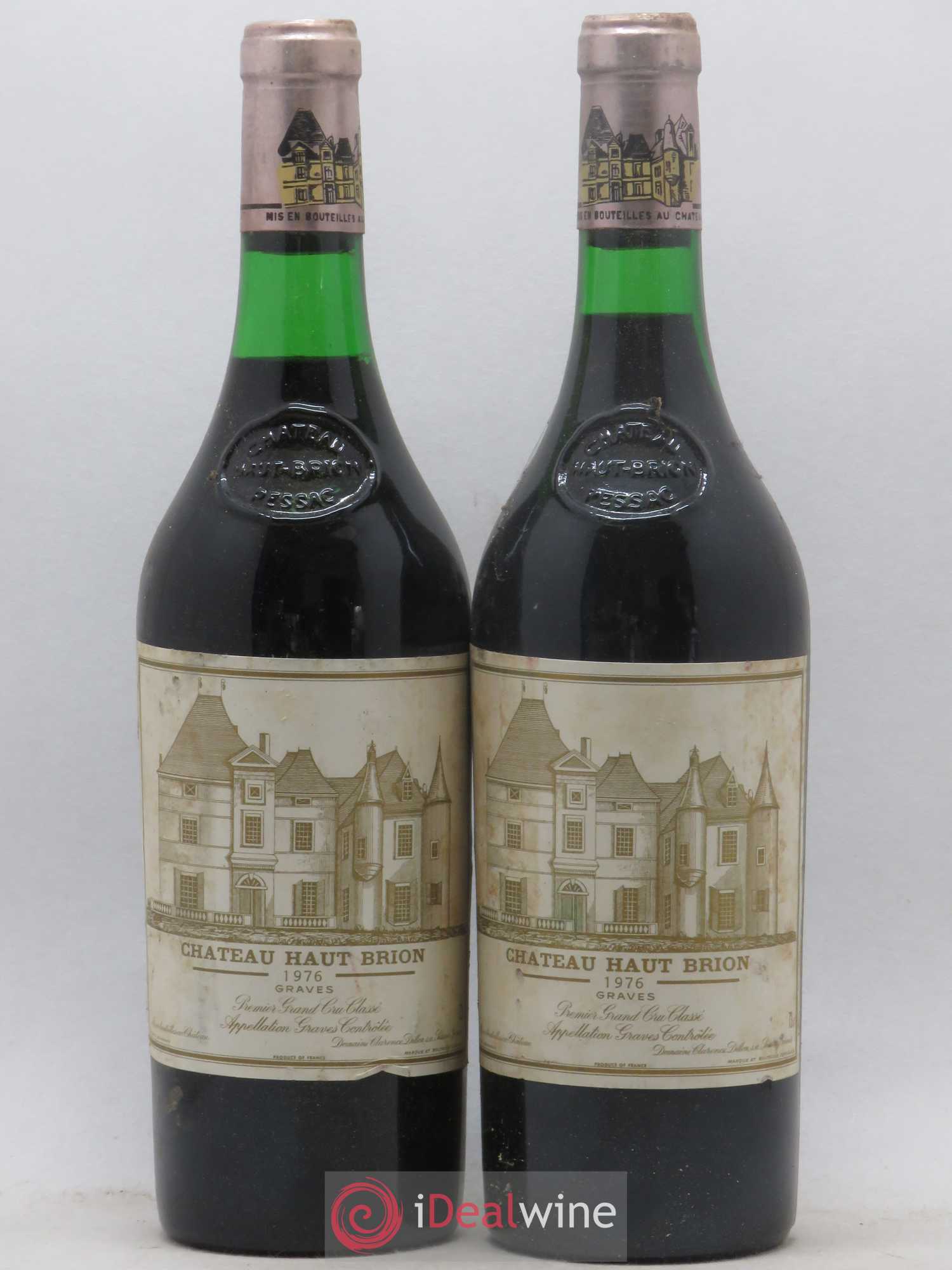 Château Haut Brion 1er Grand Cru Classé 1976 - Lot de 2 bouteilles - 0