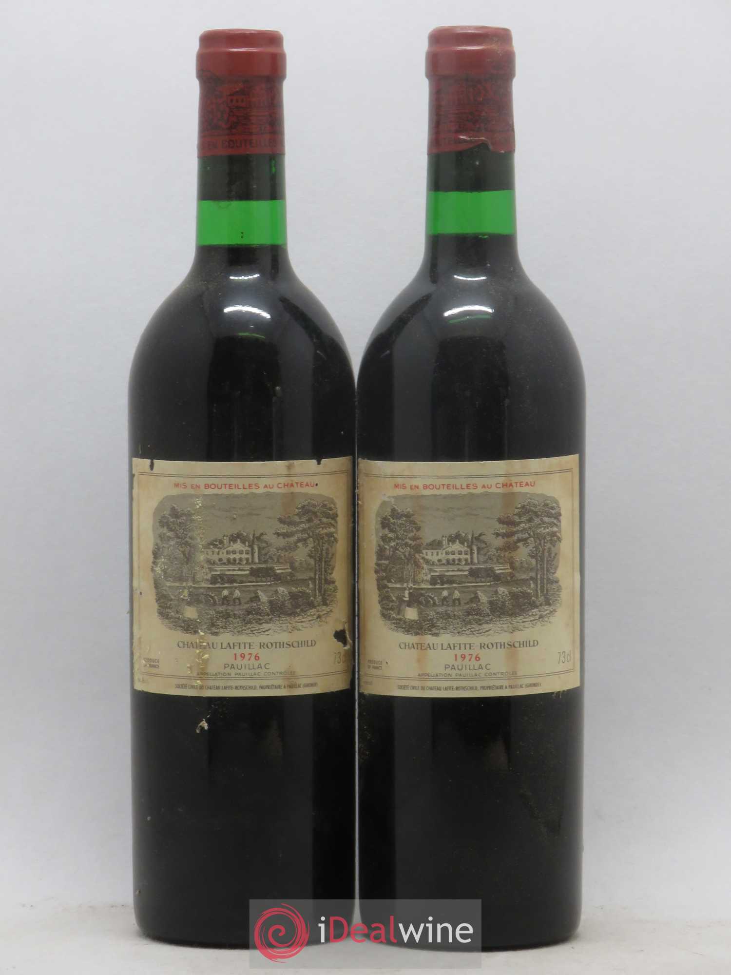 Château Lafite Rothschild 1er Grand Cru Classé 1976 - Lot de 2 bouteilles - 0