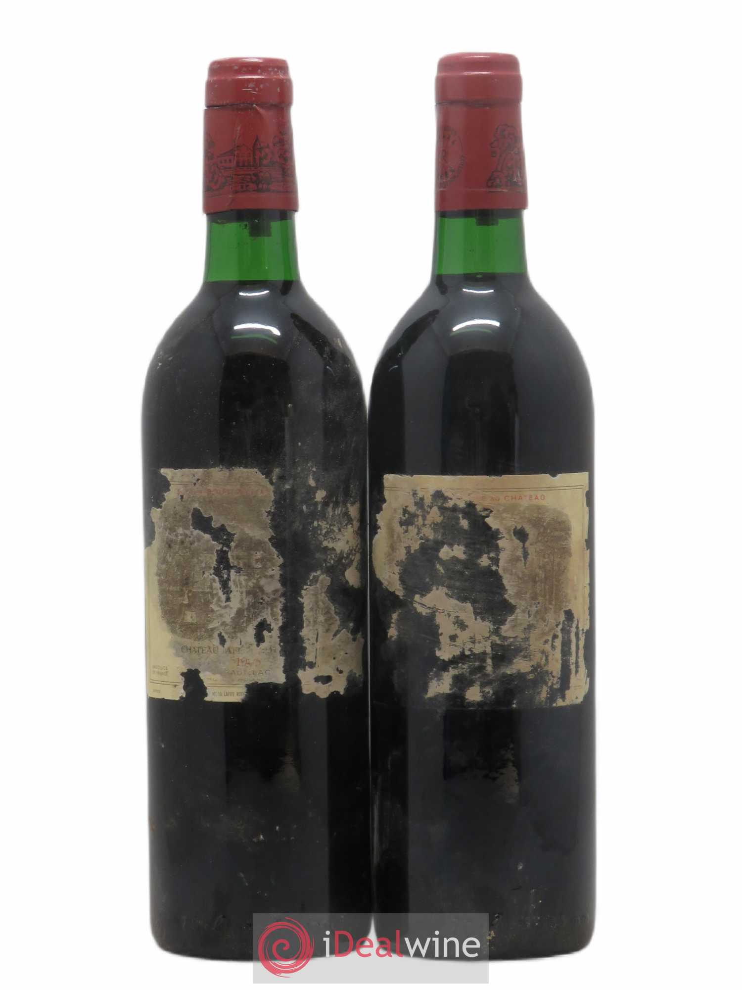 Château Lafite Rothschild 1er Grand Cru Classé (sans prix de réserve) 1983 - Lot de 2 bouteilles - 0